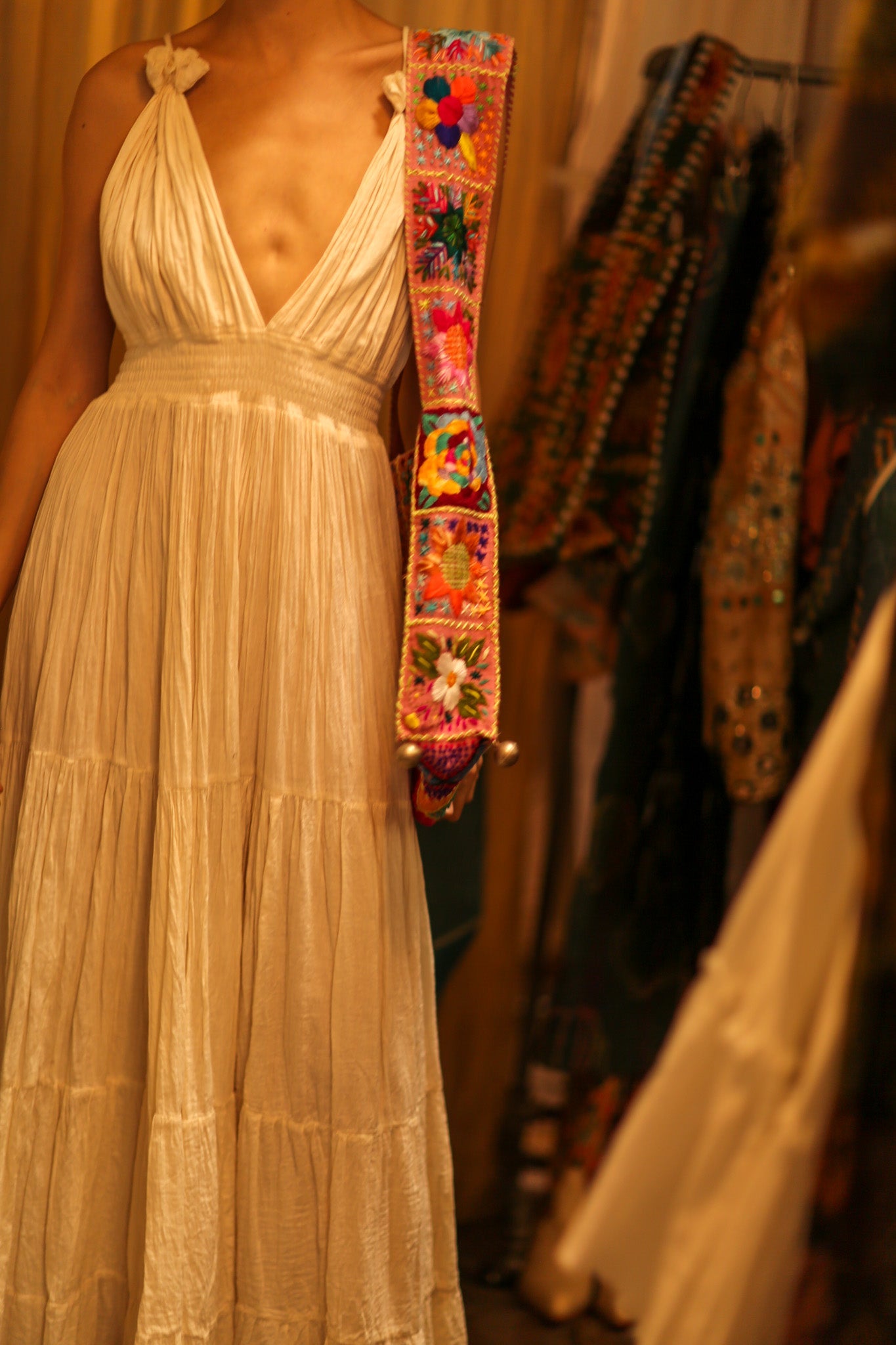 JAIDEE EMBROIDERED PATCHWORK BAG