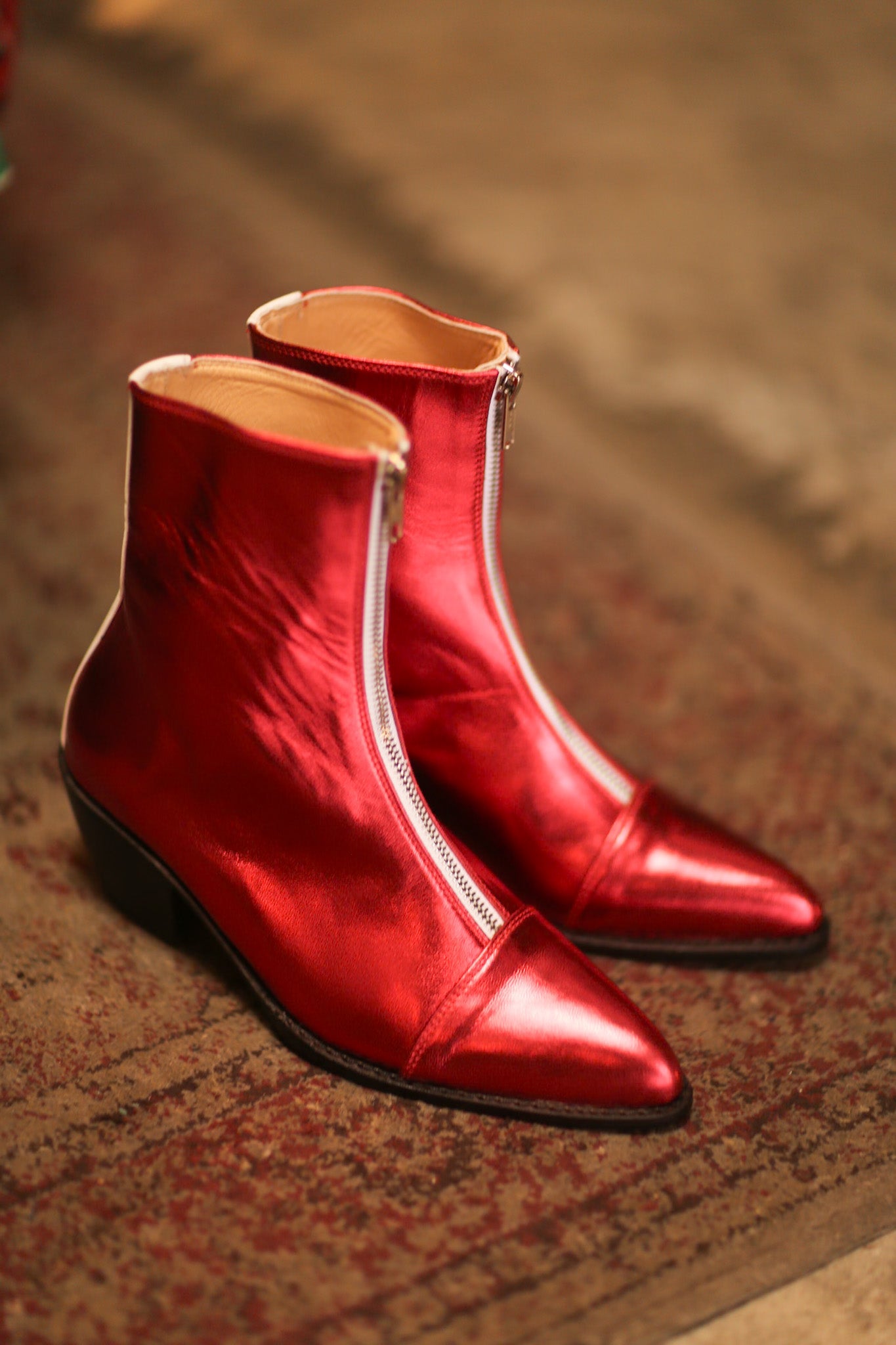 RED ȚOP ZIPPER BOOTS ANNI