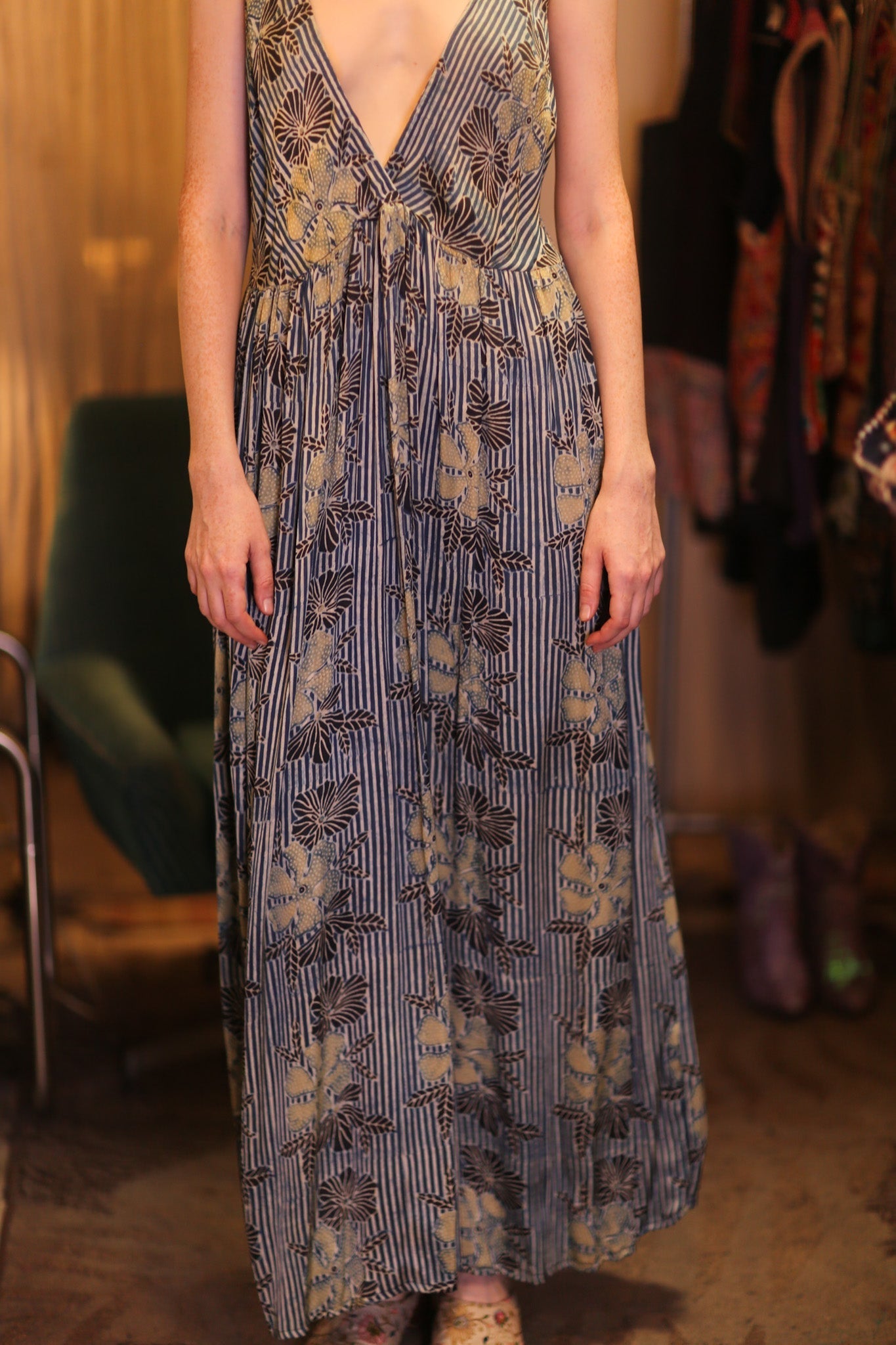 LILY SILK DRESS HIBISCUS