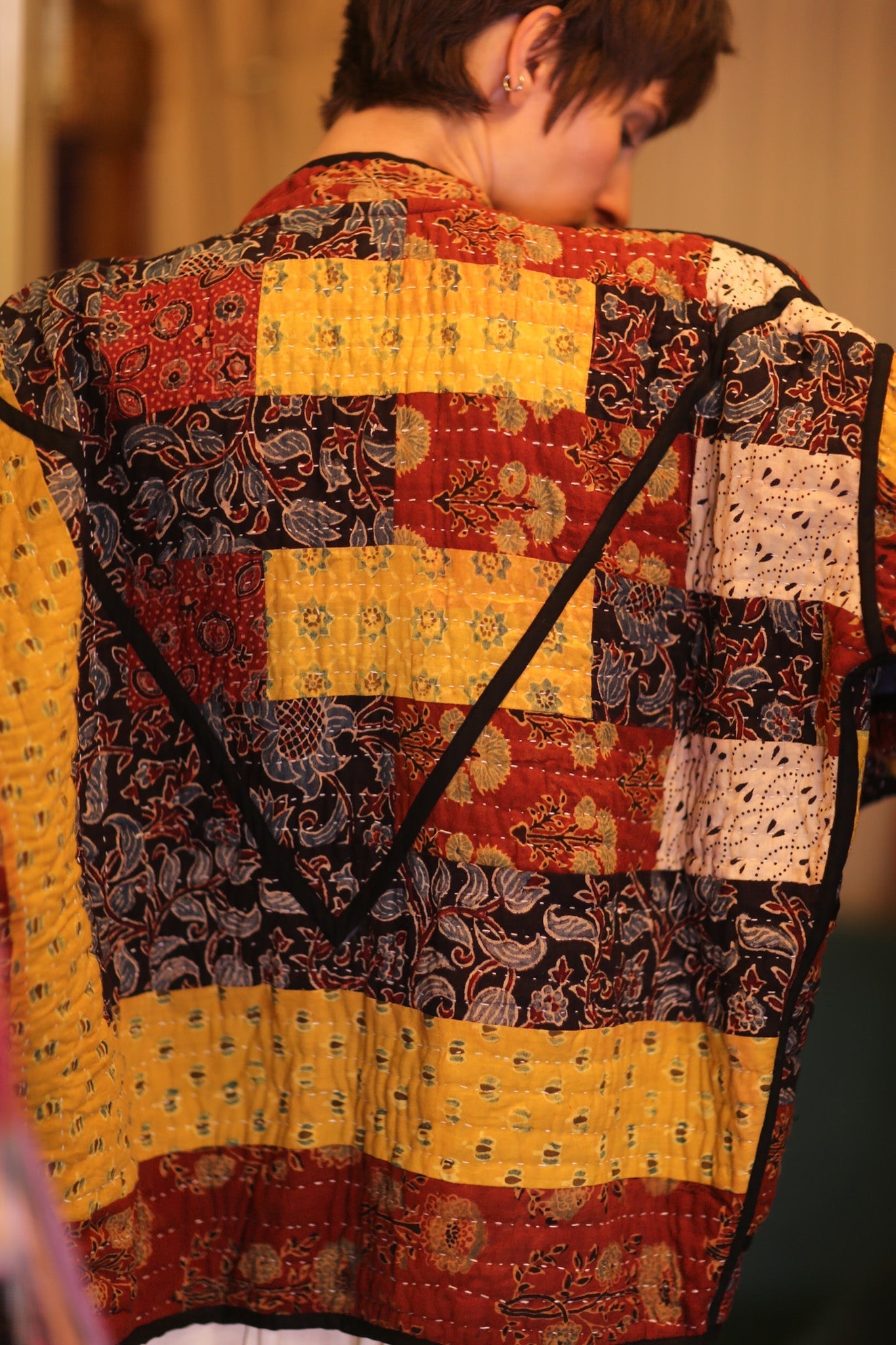 KANTHA JACKET PATCHWORK PATTERN AUTUMN