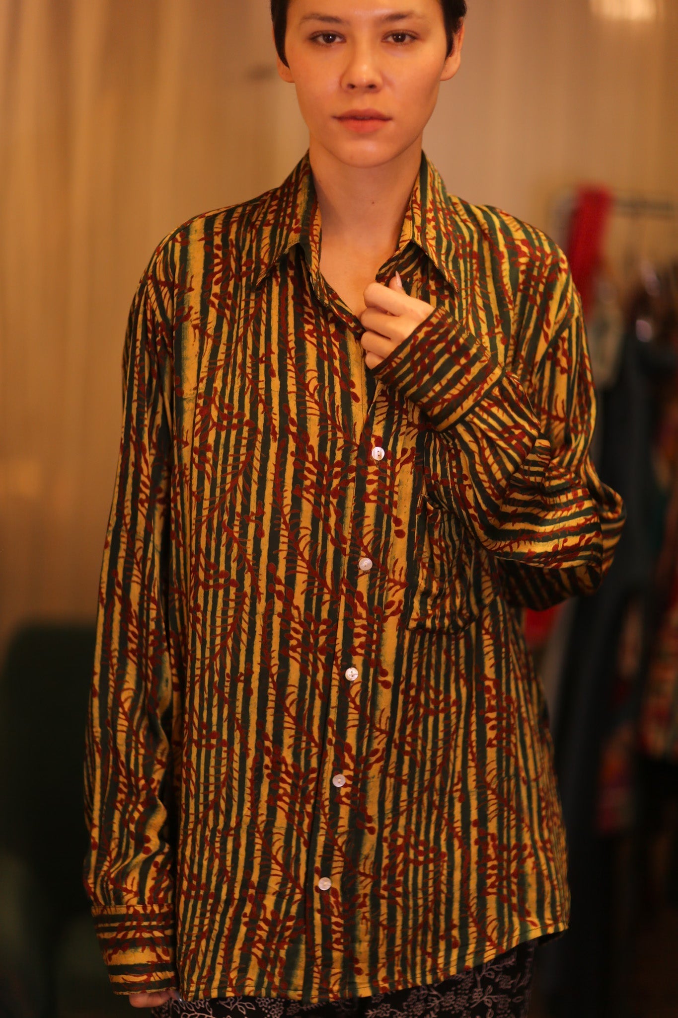 SILK BOYFRIEND SHIRT BILLIE BAMREST