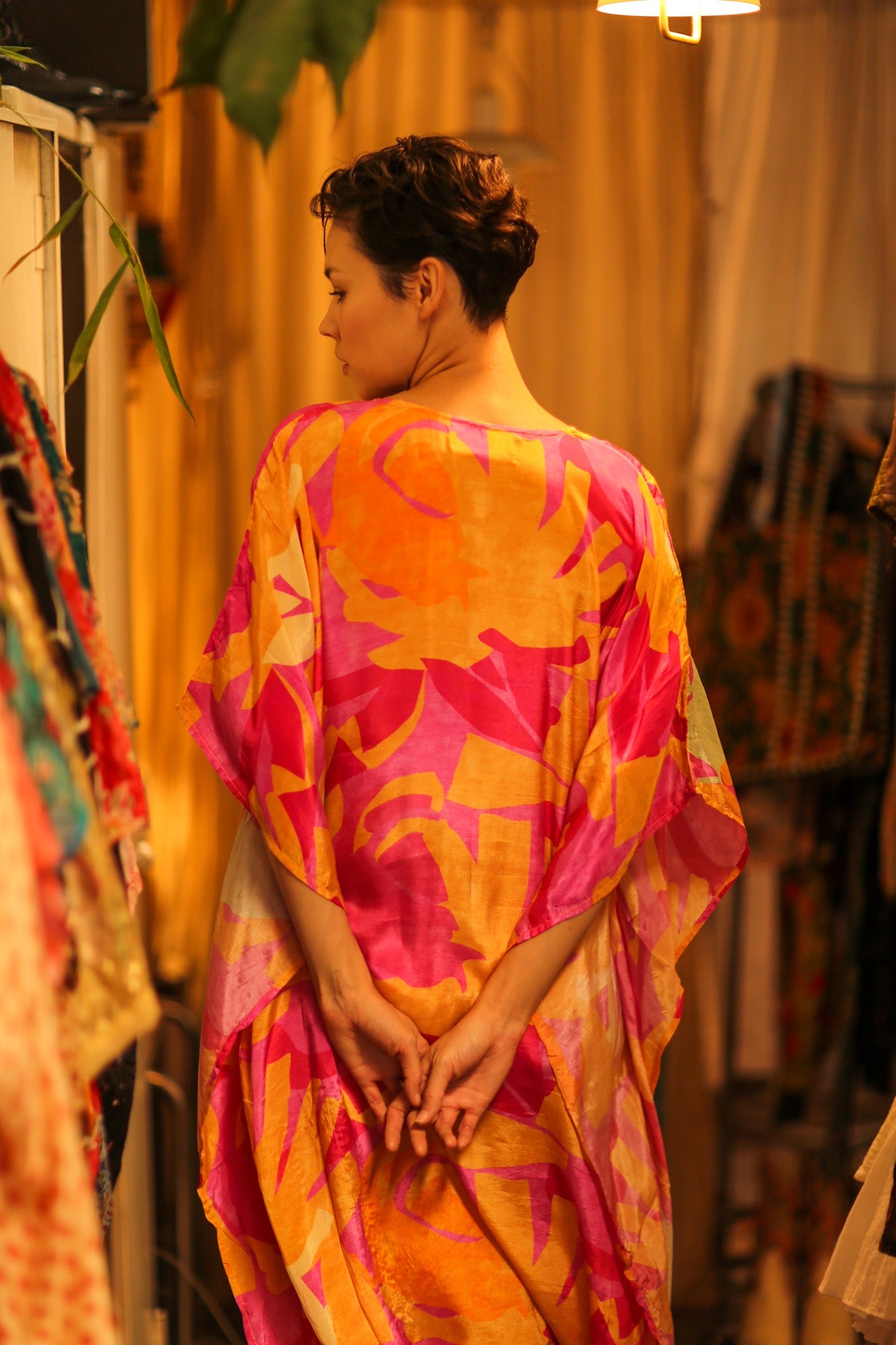 YAYA SILK KAFTAN SUNSET