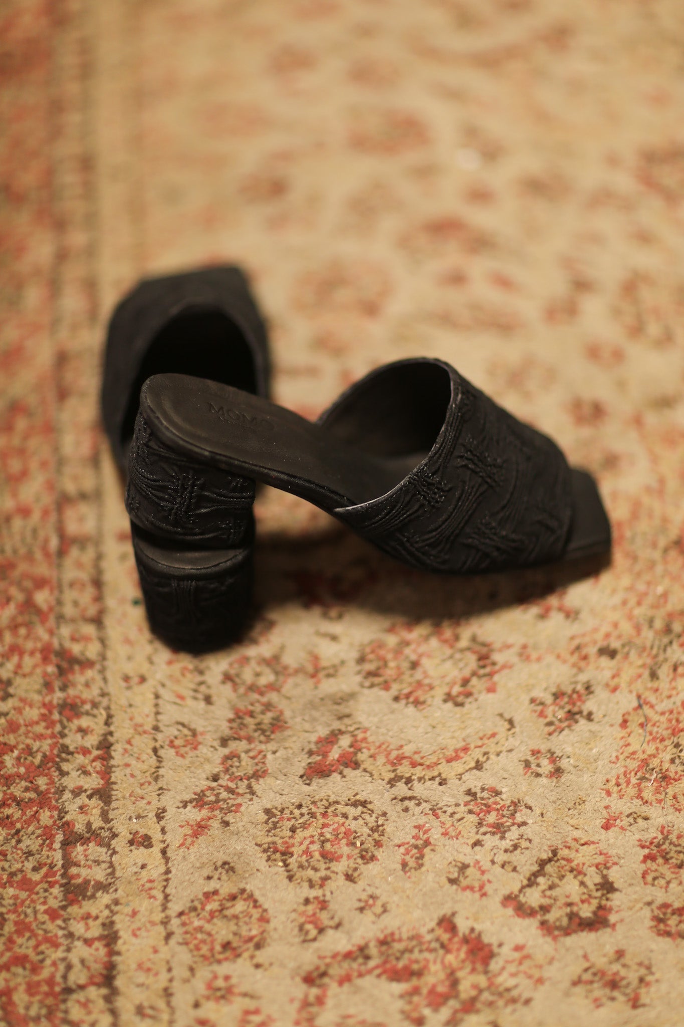 BLACK DENIM HEELED MULES BIRNDA - MOMO STUDIO BERLIN - Berlin Concept Store - sustainable & ethical fashion