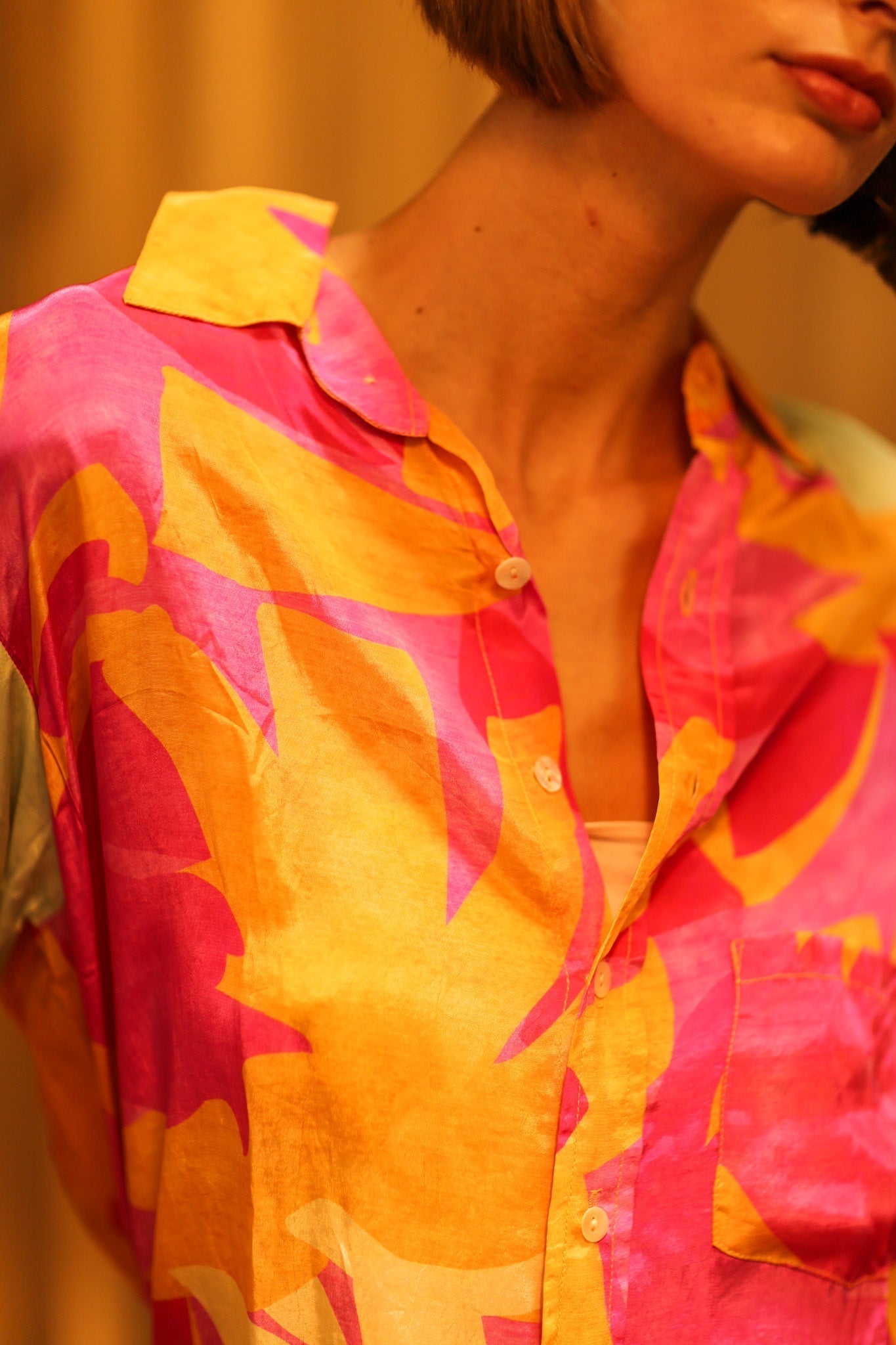 BOYFRIEND BILLIE PINK AND YELLOW SPLASH - MOMO STUDIO BERLIN - Berlin Concept Store - sustainable & ethical fashion