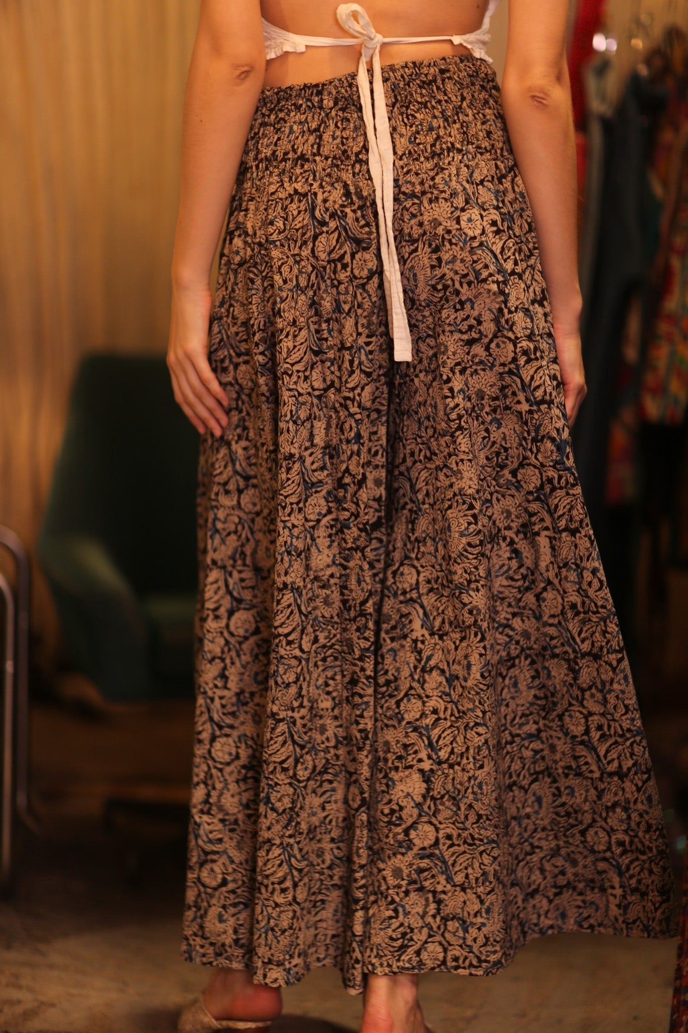 COTTON WIDE LEGS LONG PANTS RUBY MOHMAN - MOMO STUDIO BERLIN - Berlin Concept Store - sustainable & ethical fashion