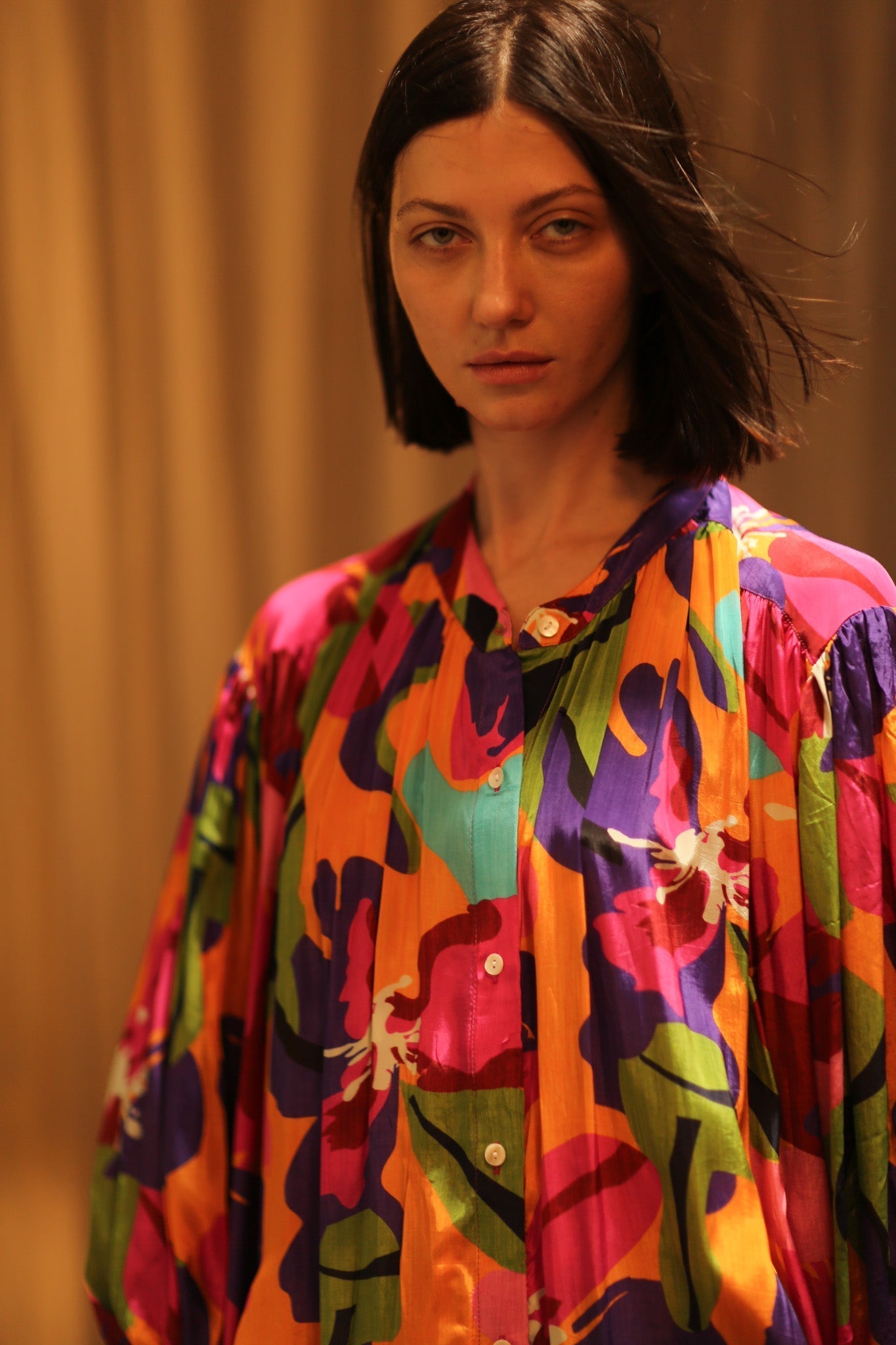 ELIZABETH SILK DRESS COLOR BOMB - MOMO STUDIO BERLIN - Berlin Concept Store - sustainable & ethical fashion