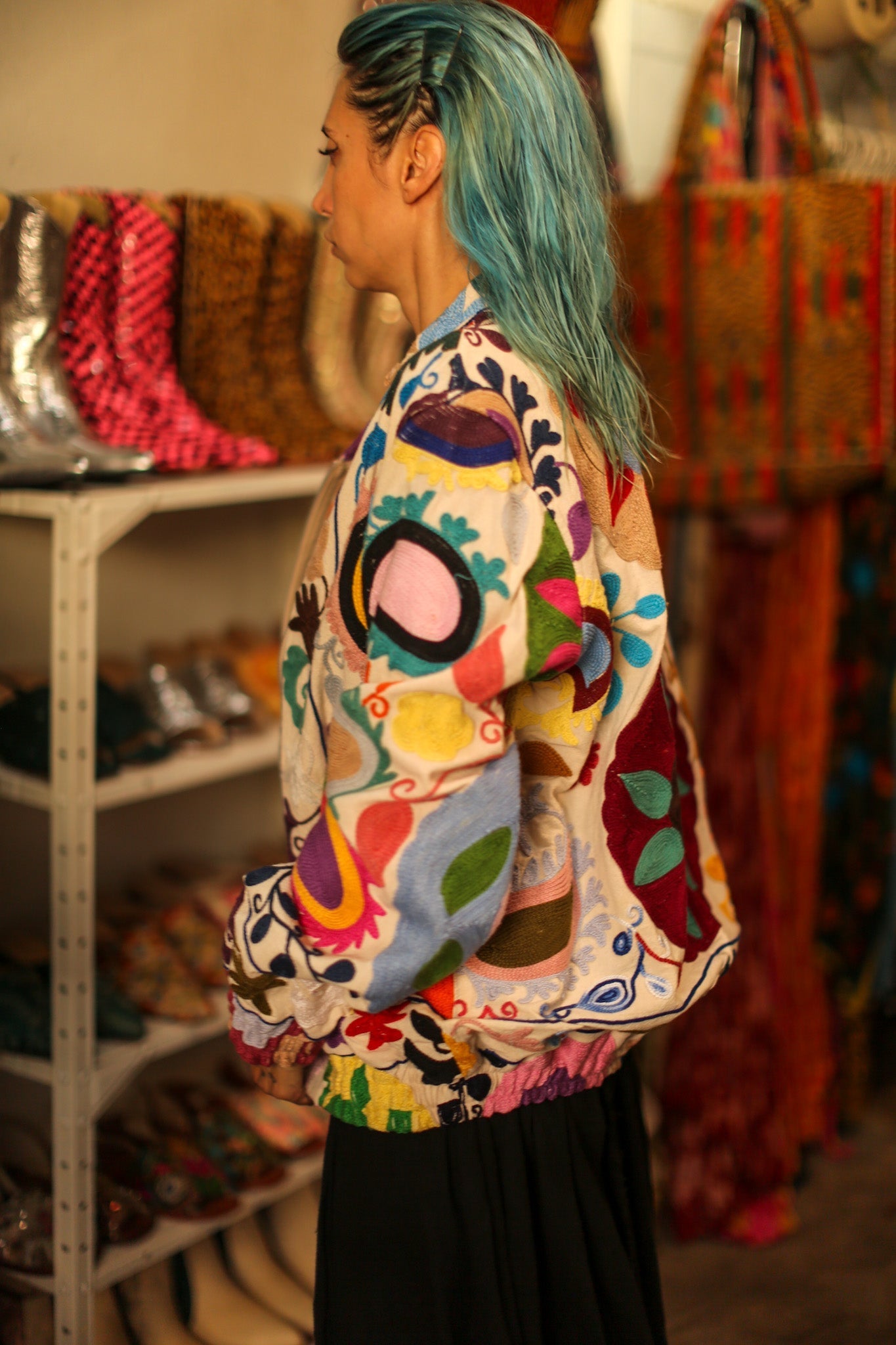 EMBROIDERED BOMBER JACKET CLARA - MOMO STUDIO BERLIN - Berlin Concept Store - sustainable & ethical fashion