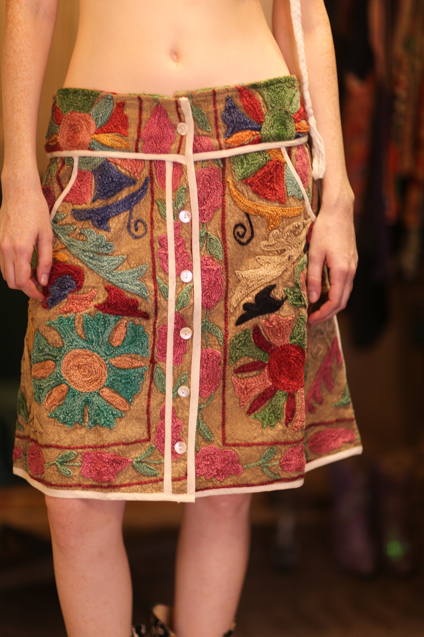 EMBROIDERED COTTON MINI SKIRT BOHEMIA - MOMO STUDIO BERLIN - Berlin Concept Store - sustainable & ethical fashion