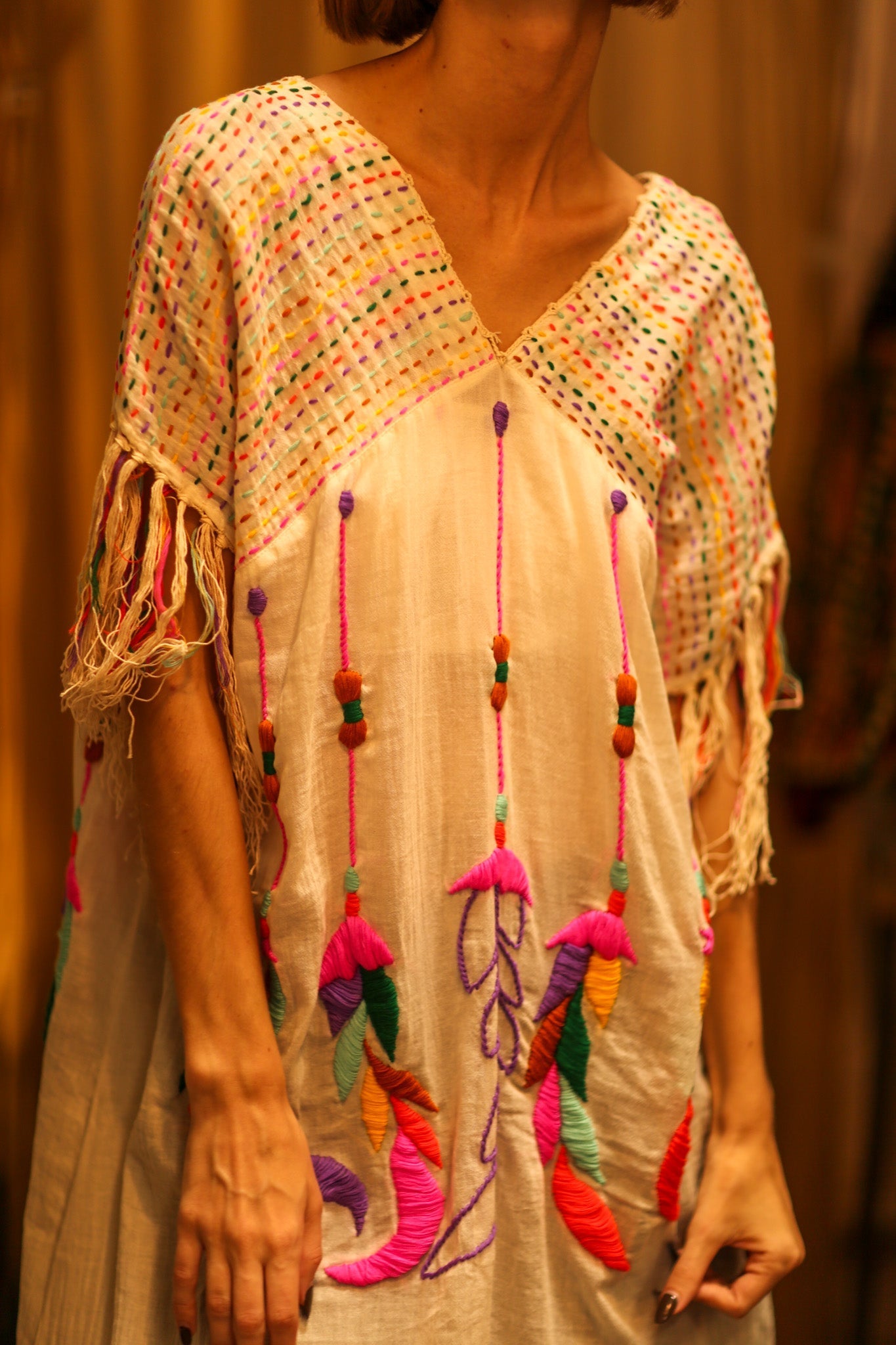 EMBROIDERED KAFTAN DRESS PHOEBIN - MOMO STUDIO BERLIN - Berlin Concept Store - sustainable & ethical fashion