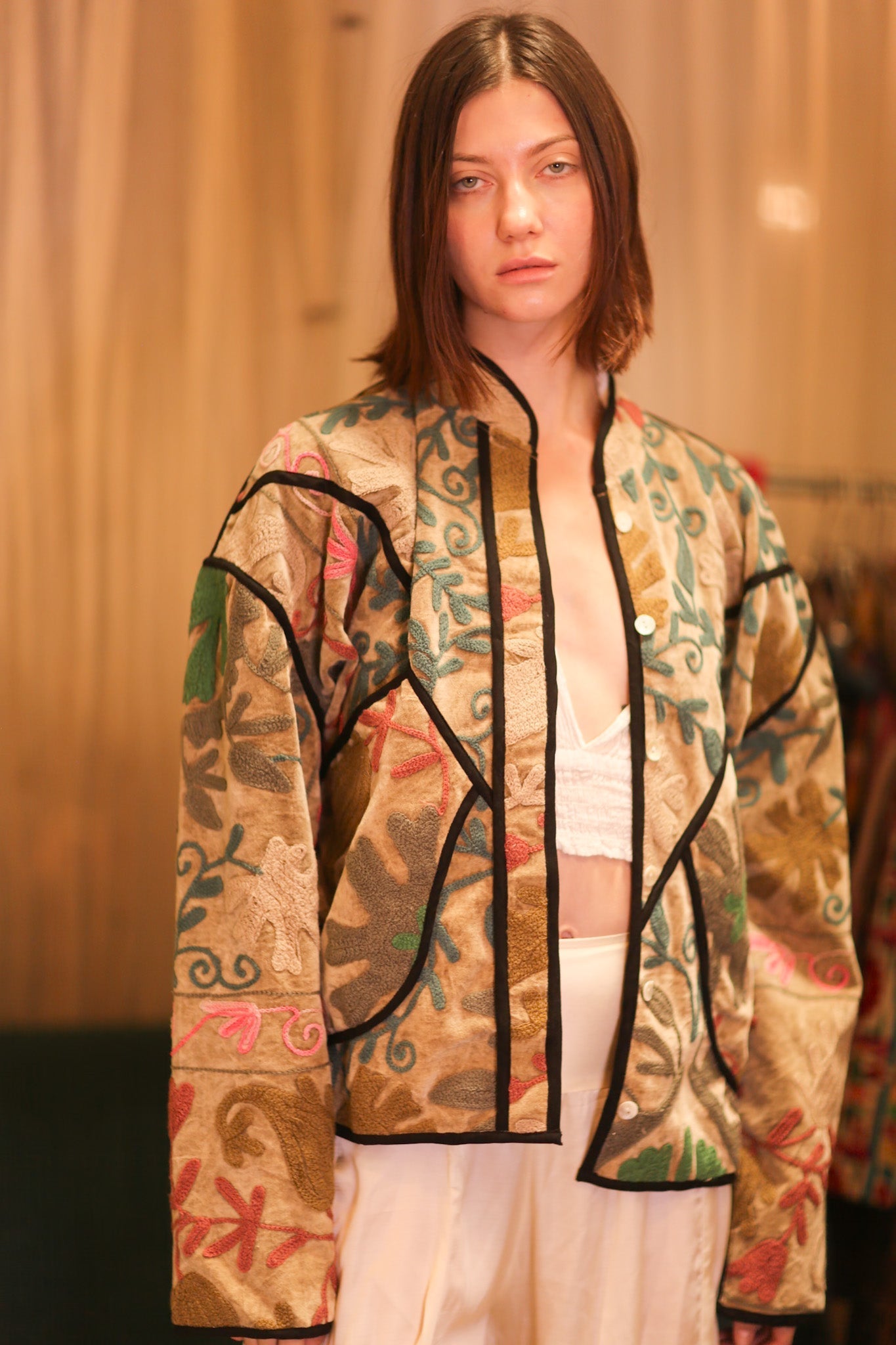 EMBROIDERED VELVET JACKET GORKIN - MOMO STUDIO BERLIN - Berlin Concept Store - sustainable & ethical fashion