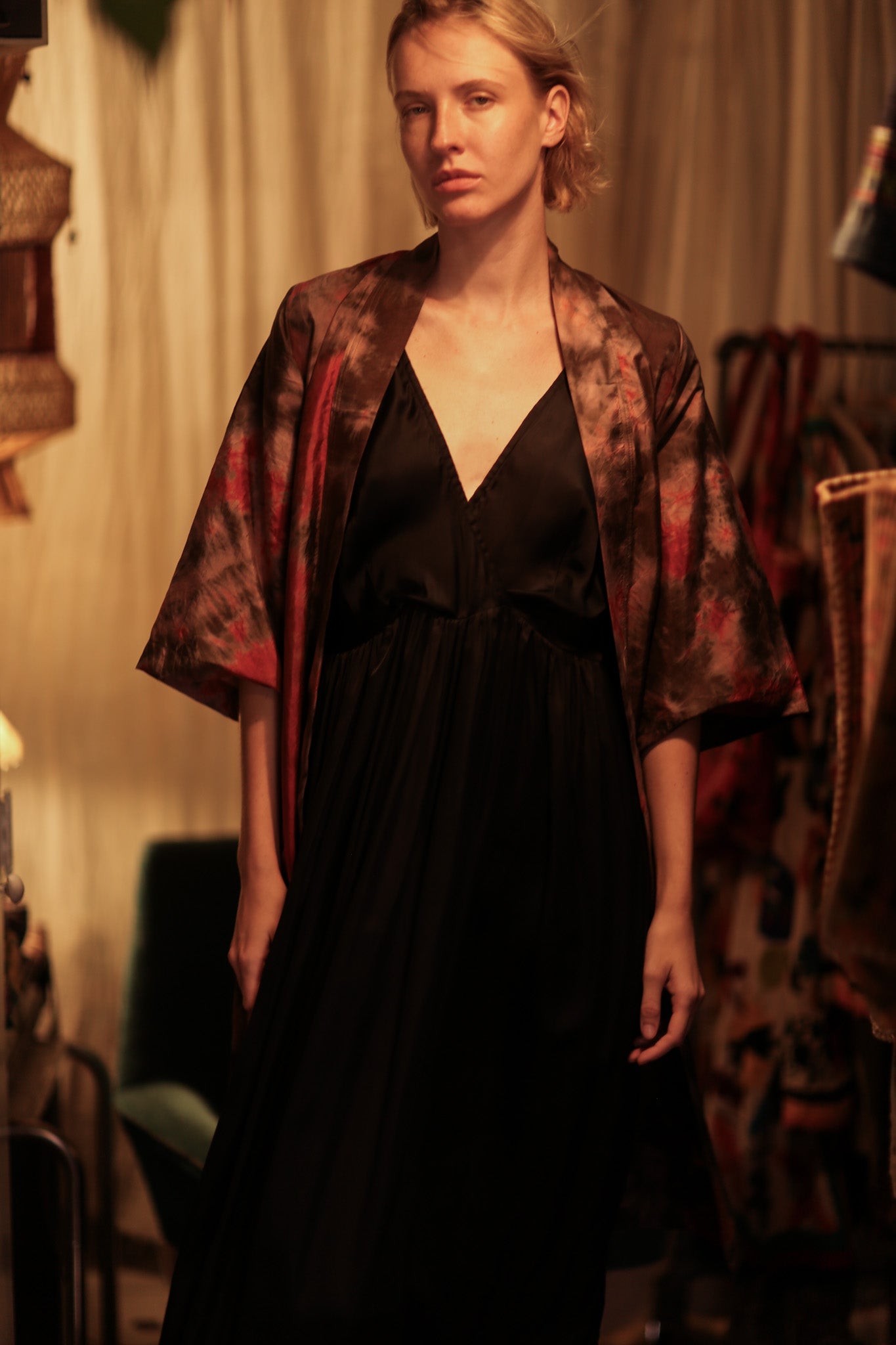 FIRE THAI SILK KIMONO - MOMO STUDIO BERLIN - Berlin Concept Store - sustainable & ethical fashion