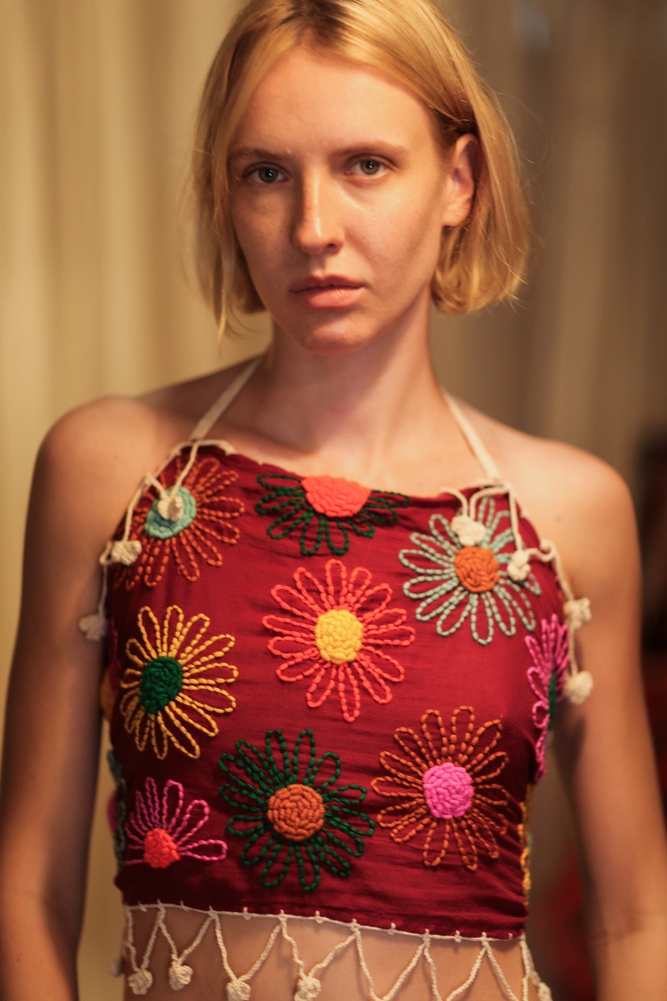 FLORA EMBROIDERED TOP - MOMO STUDIO BERLIN - Berlin Concept Store - sustainable & ethical fashion