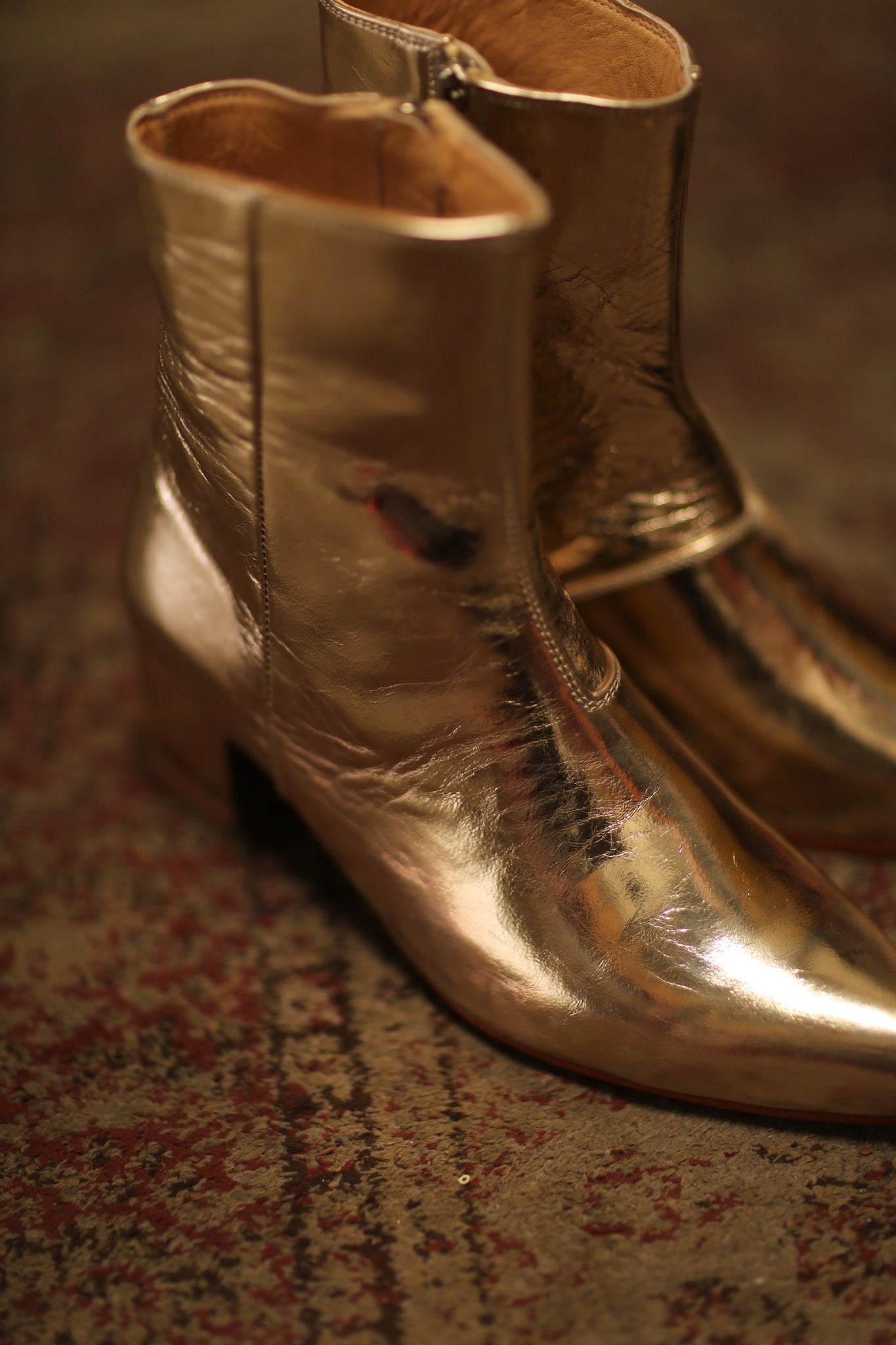 GOLD METALLIC BOOTS LIRANDA - MOMO STUDIO BERLIN - Berlin Concept Store - sustainable & ethical fashion