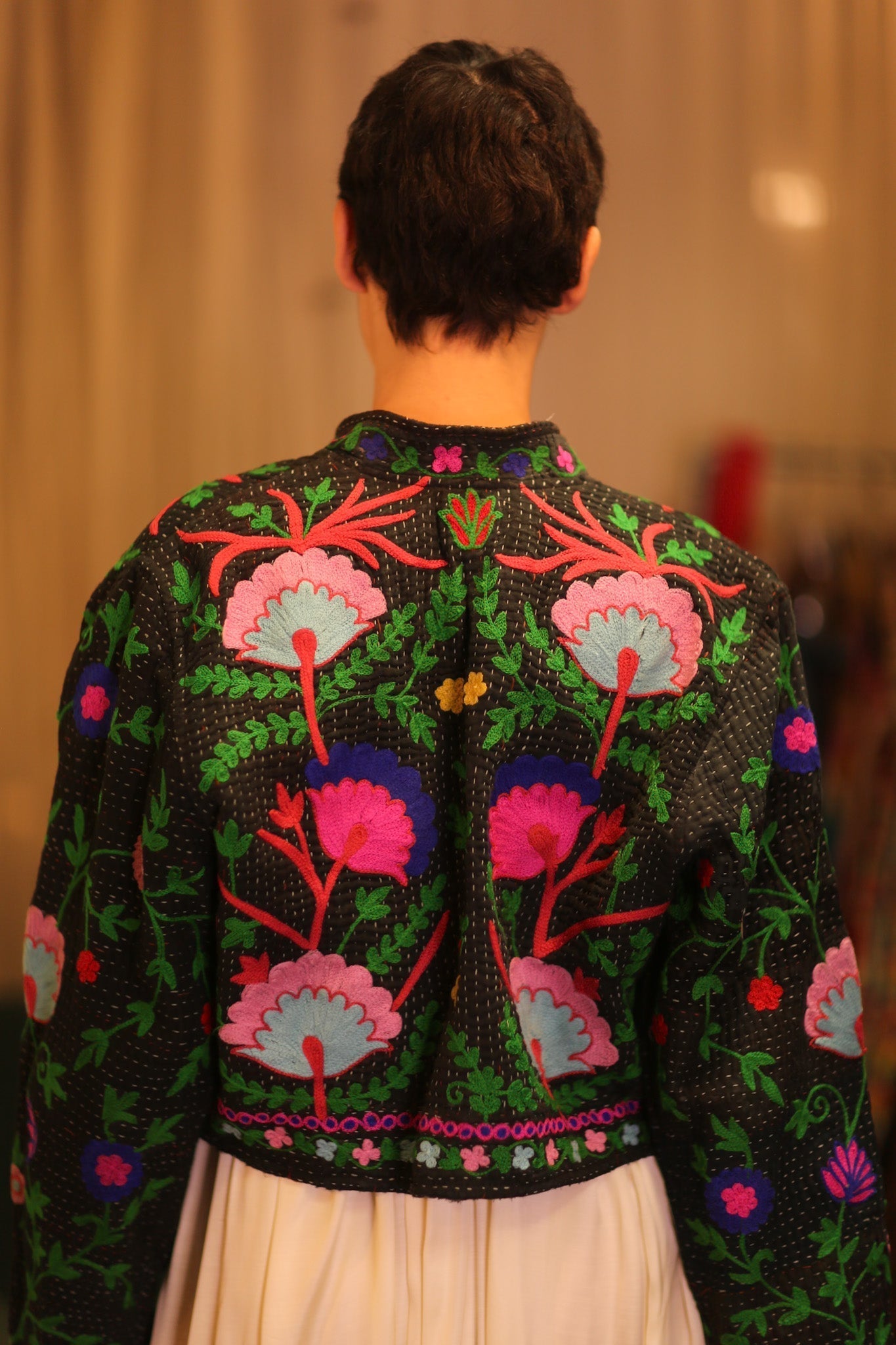 INGRID EMBROIDERED SHORT JACKET PANNWE - MOMO STUDIO BERLIN - Berlin Concept Store - sustainable & ethical fashion