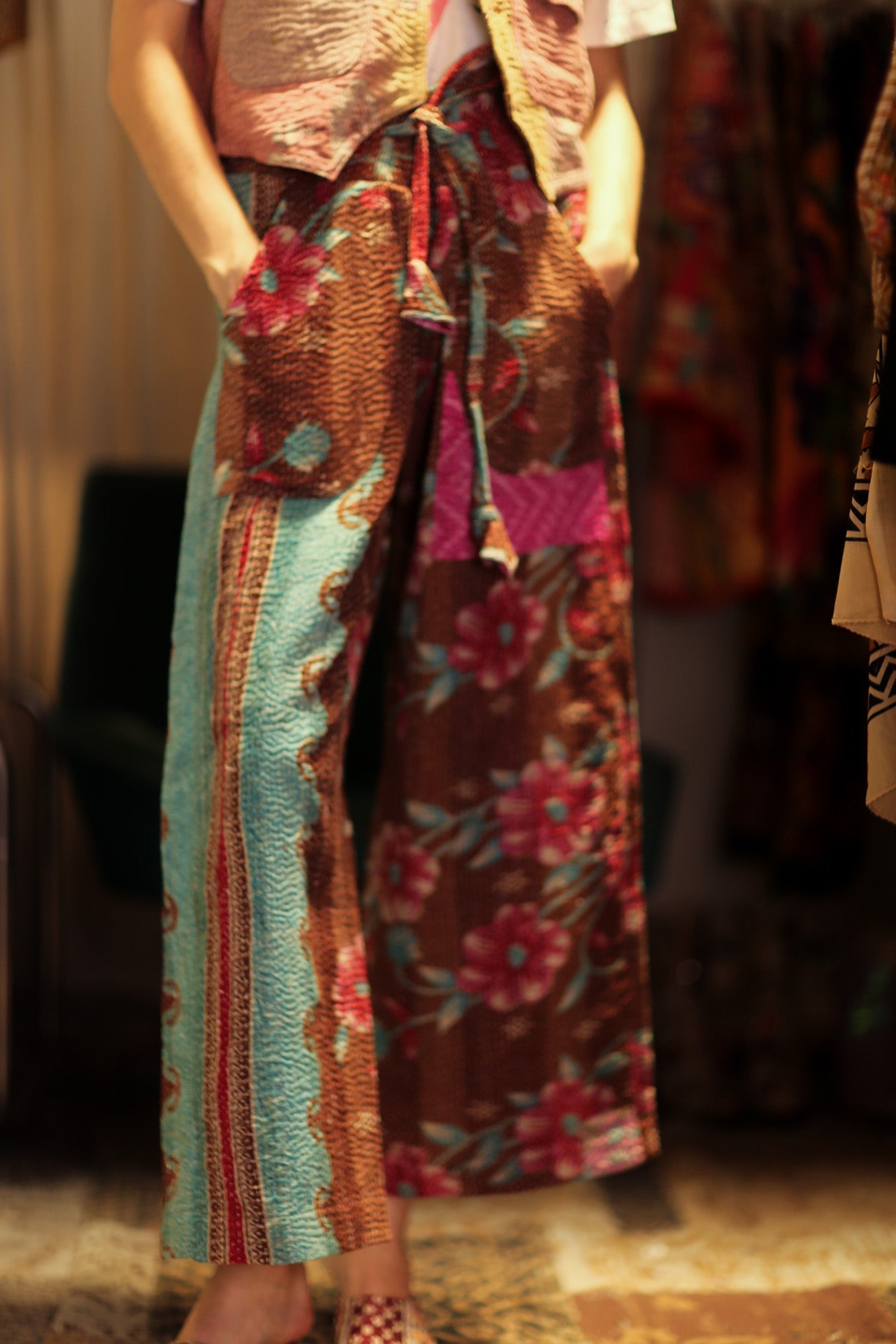 LENA KANTHA TROUSERS MINT CHOCOLATE - MOMO STUDIO BERLIN - Berlin Concept Store - sustainable & ethical fashion