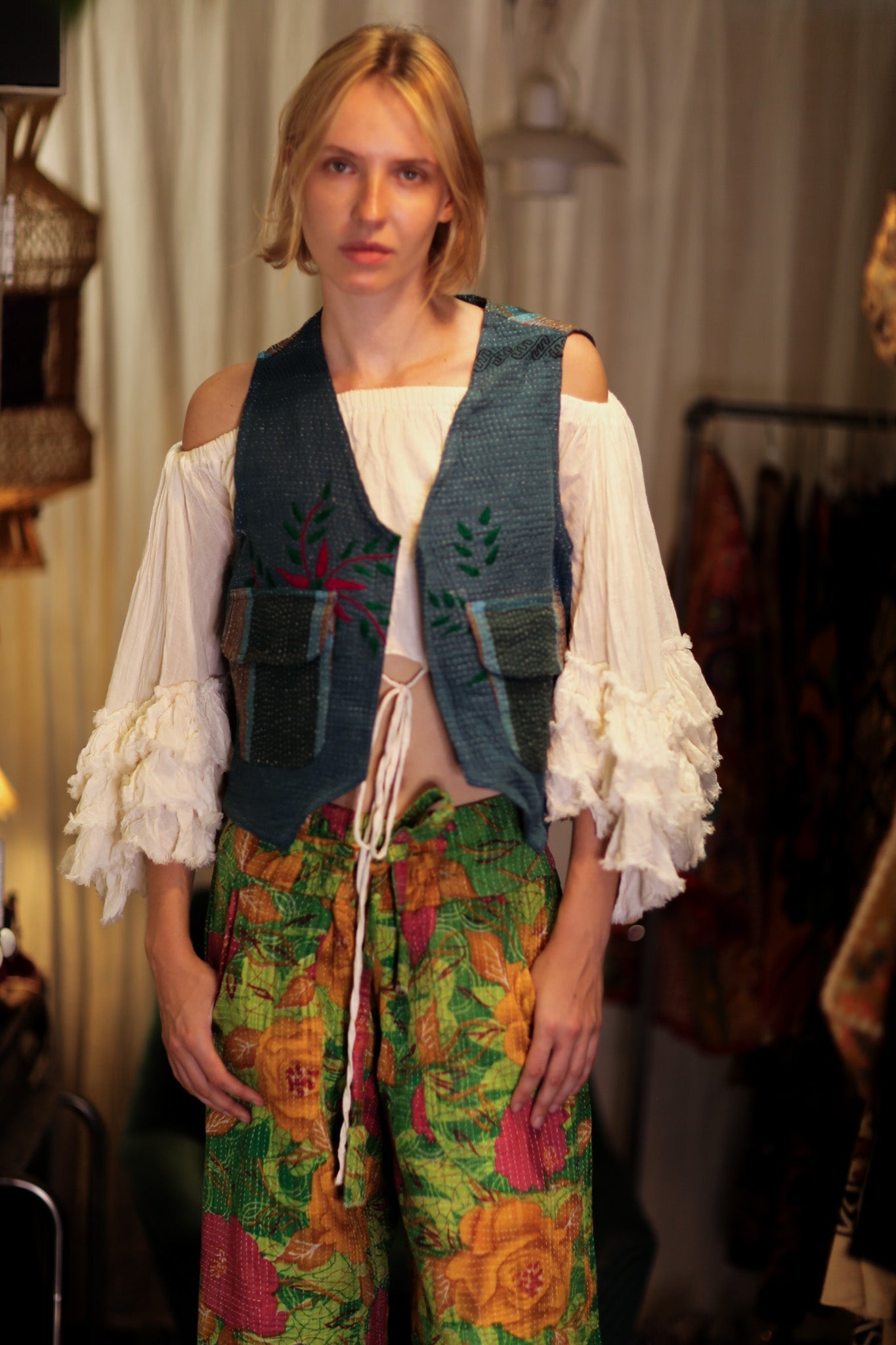 LENA KANTHA TROUSERS SALAD - MOMO STUDIO BERLIN - Berlin Concept Store - sustainable & ethical fashion