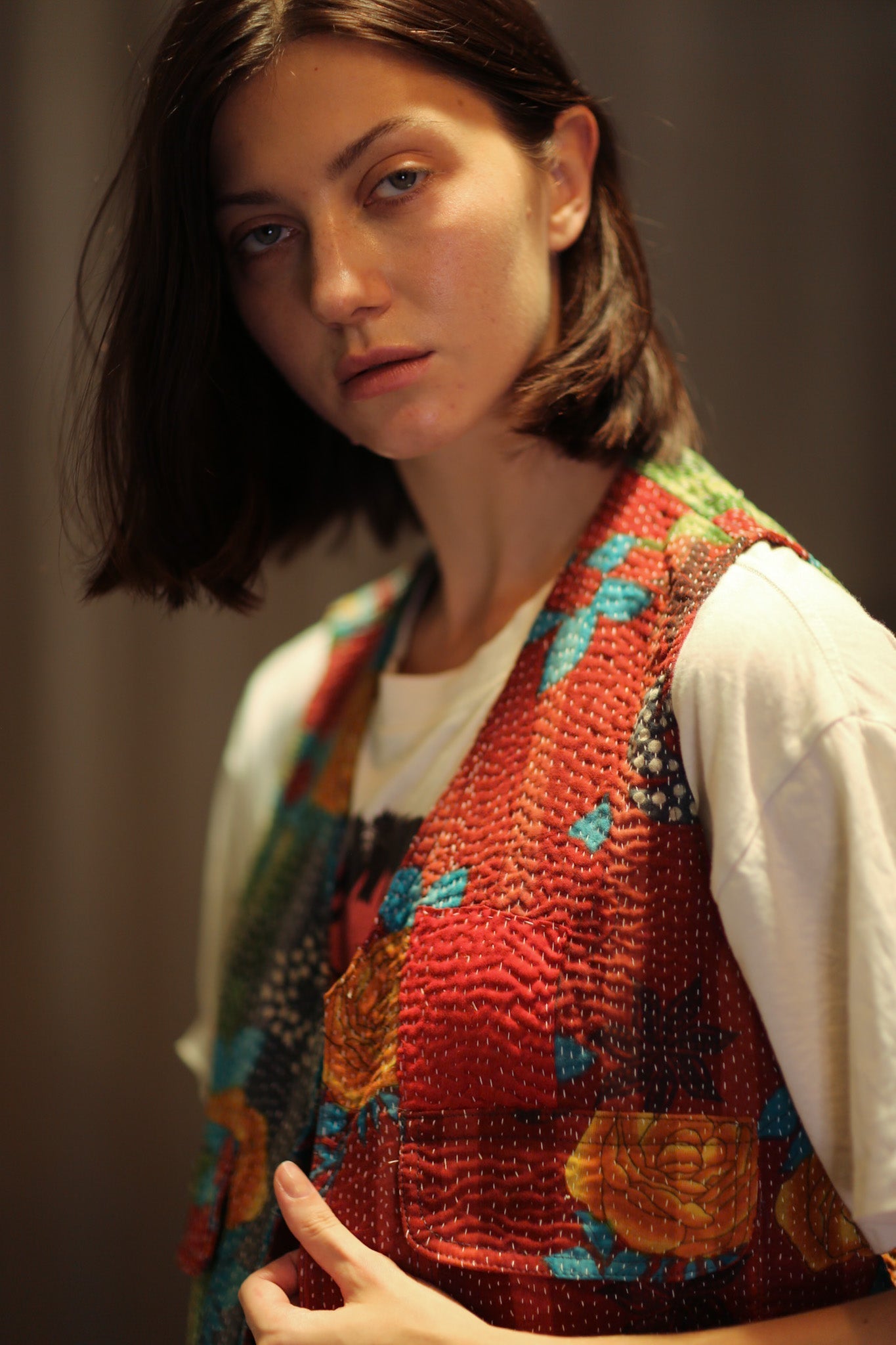 MARLENE KANTHA GILET VEST SALAD - MOMO STUDIO BERLIN - Berlin Concept Store - sustainable & ethical fashion