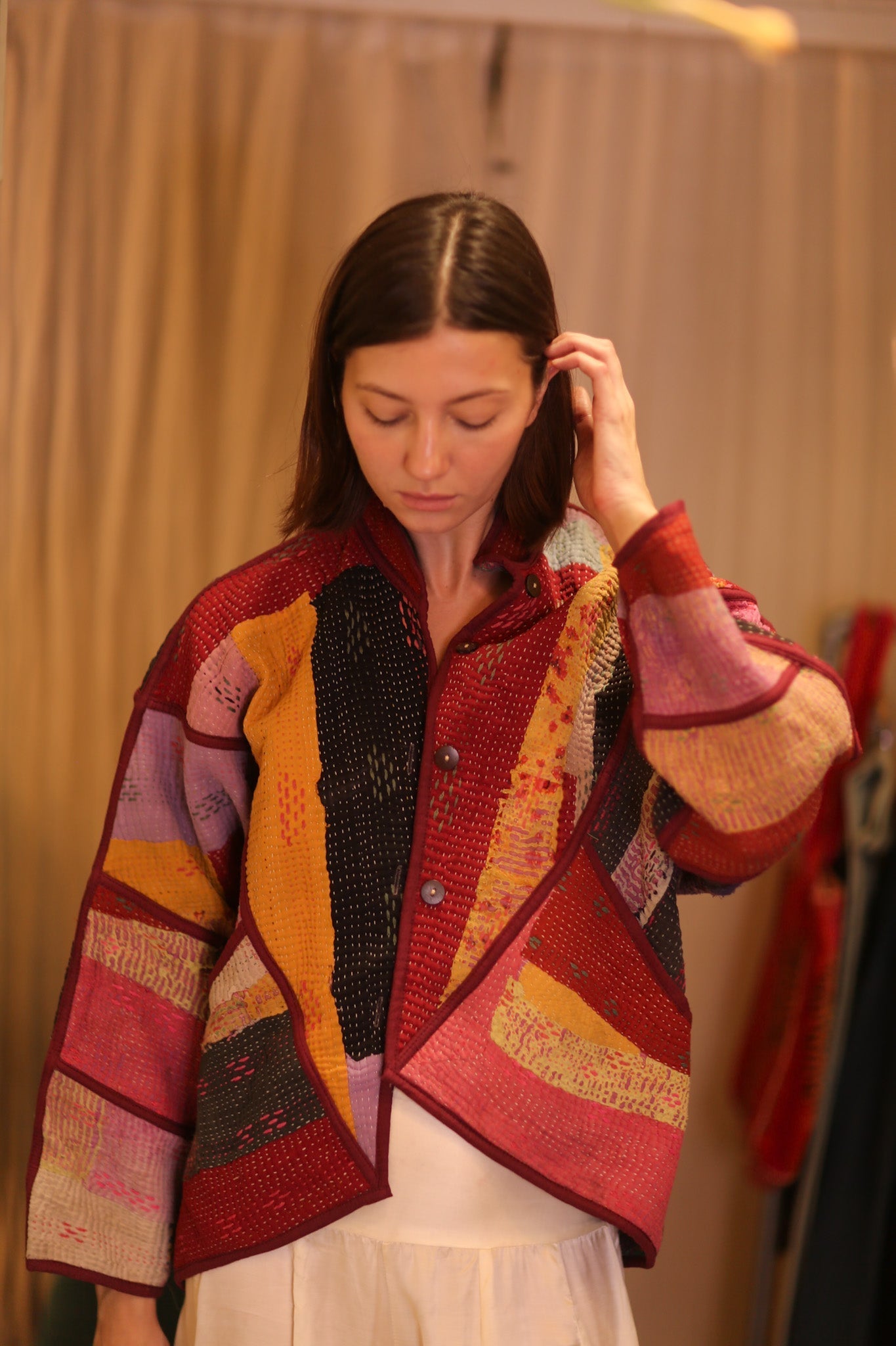 PATCHWORK PATTERN KANTHA JACKET ARPITASINGH - MOMO STUDIO BERLIN - Berlin Concept Store - sustainable & ethical fashion