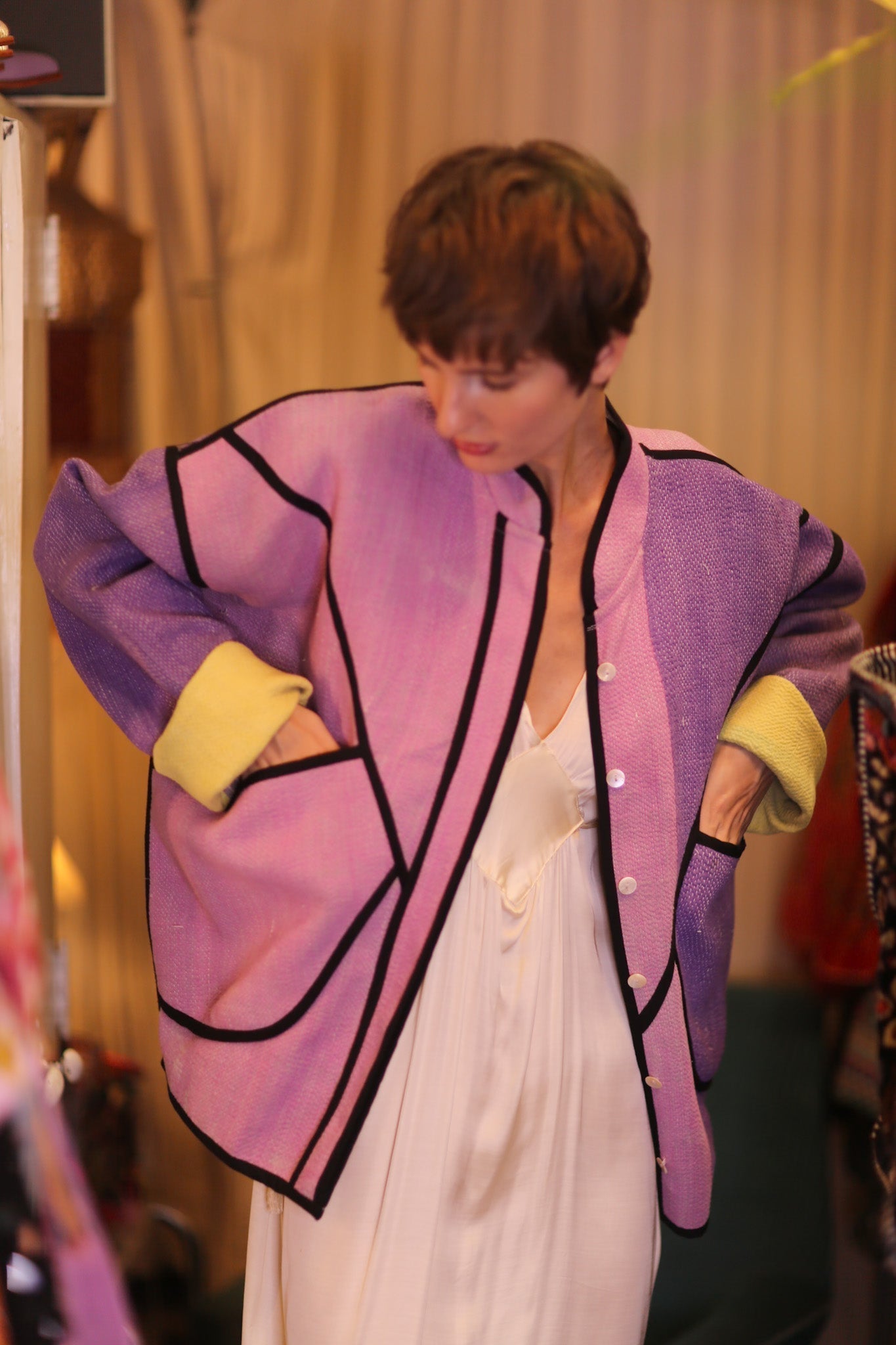 PURPLE PINK JACKET OUNA - MOMO STUDIO BERLIN - Berlin Concept Store - sustainable & ethical fashion
