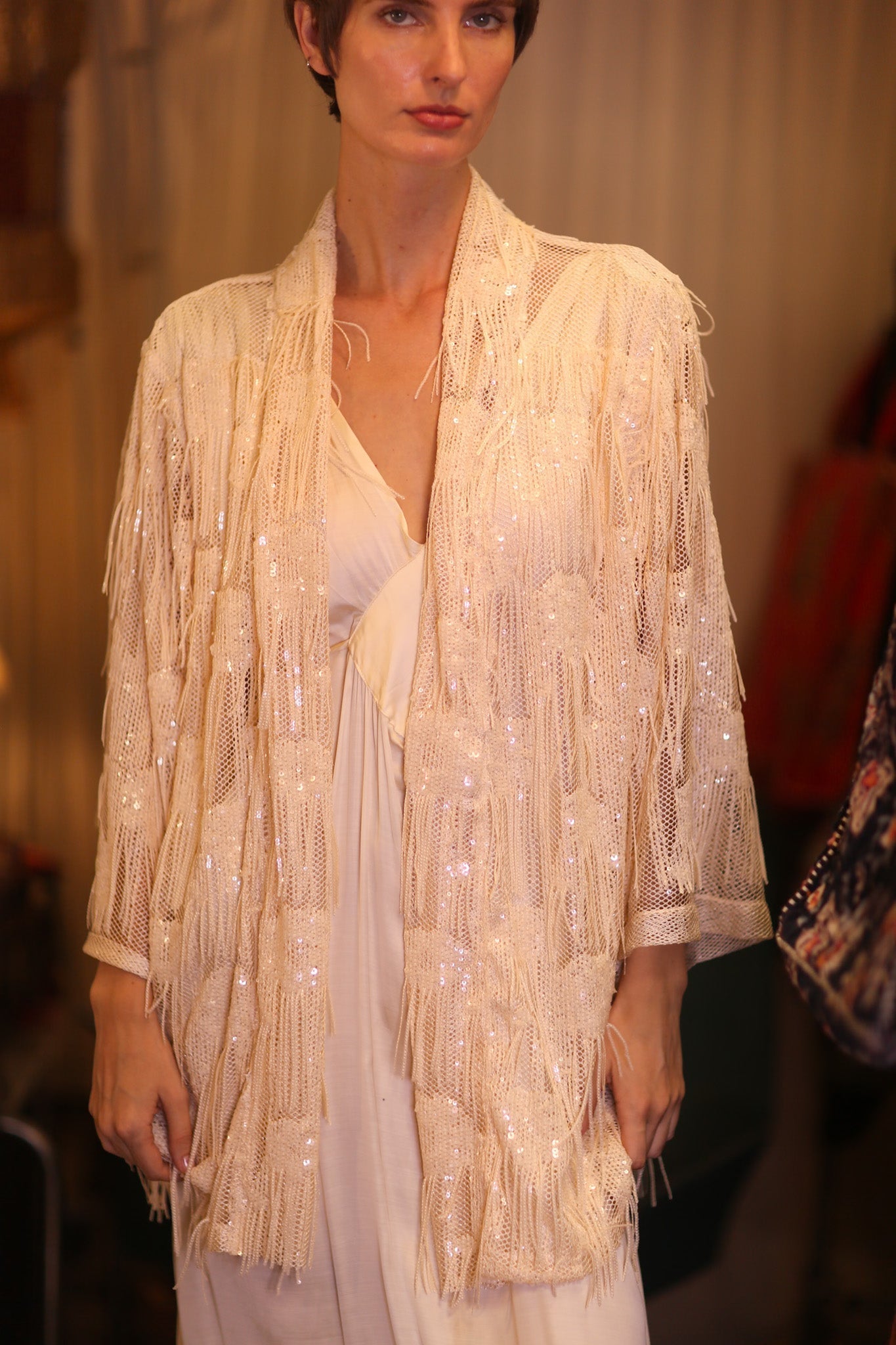 SHORT FRINGE KIMONO SABE - MOMO STUDIO BERLIN - Berlin Concept Store - sustainable & ethical fashion