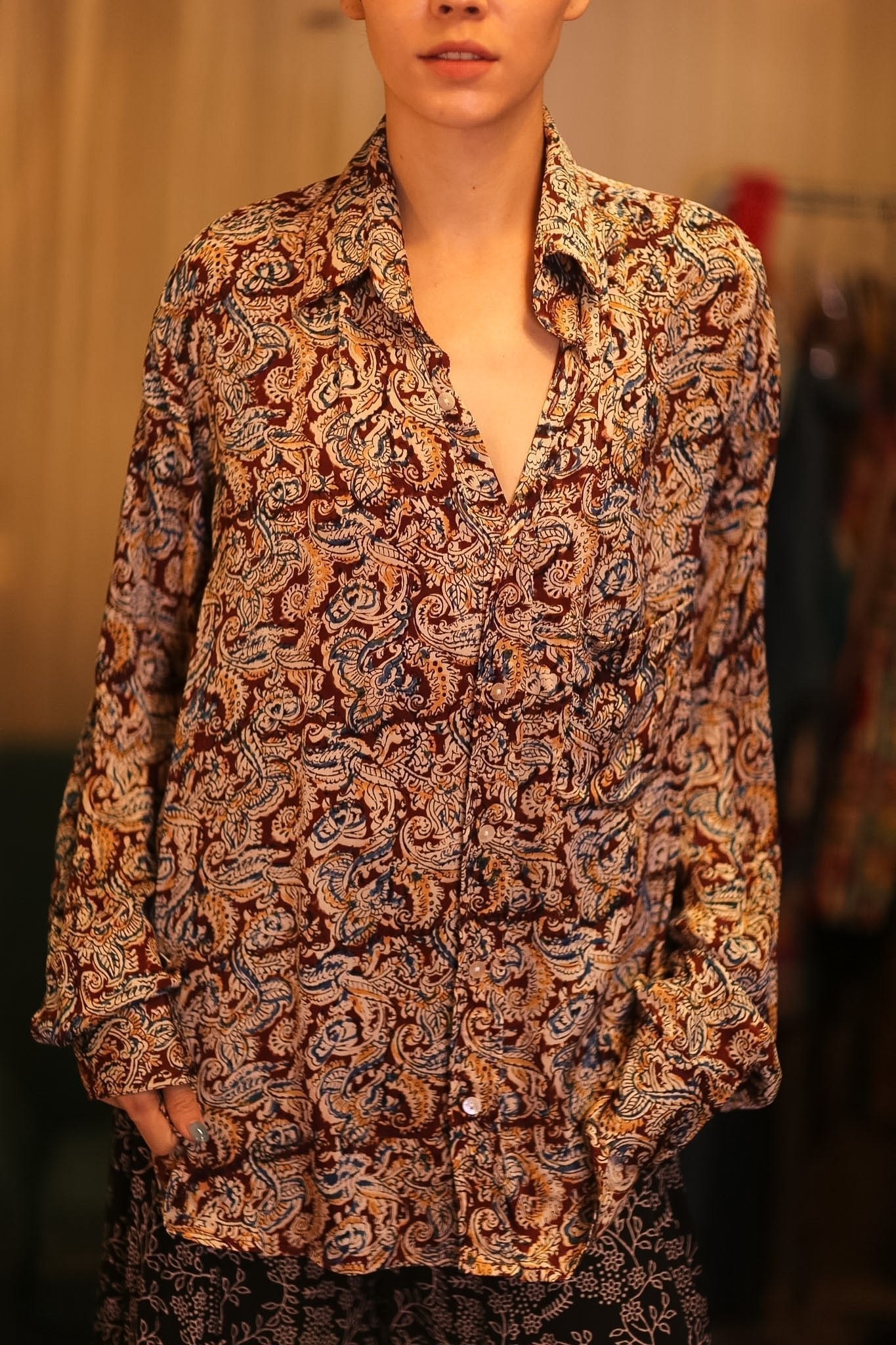 SILK BOYFRIEND BILLIE SHIRT PARTATE - MOMO STUDIO BERLIN - Berlin Concept Store - sustainable & ethical fashion