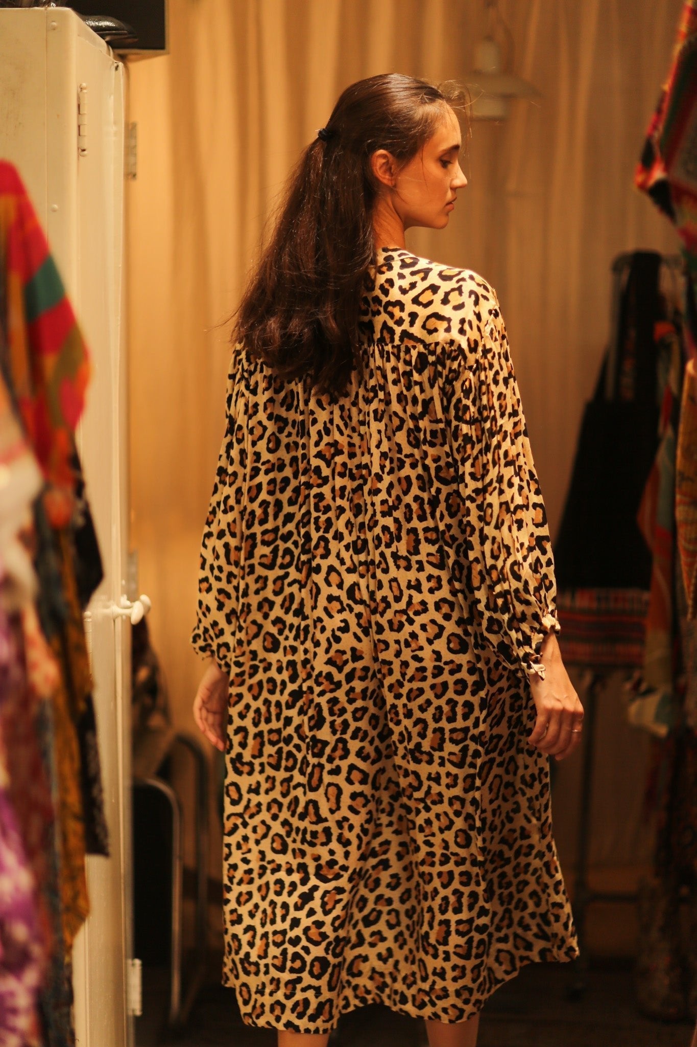 SILK DRESS ELIZABETH LEO PRINT - MOMO STUDIO BERLIN - Berlin Concept Store - sustainable & ethical fashion