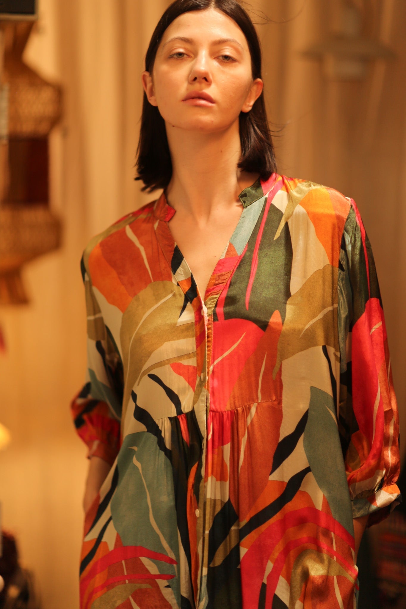 SILK DRESS SUSIE BALI NIGHTS - MOMO STUDIO BERLIN - Berlin Concept Store - sustainable & ethical fashion
