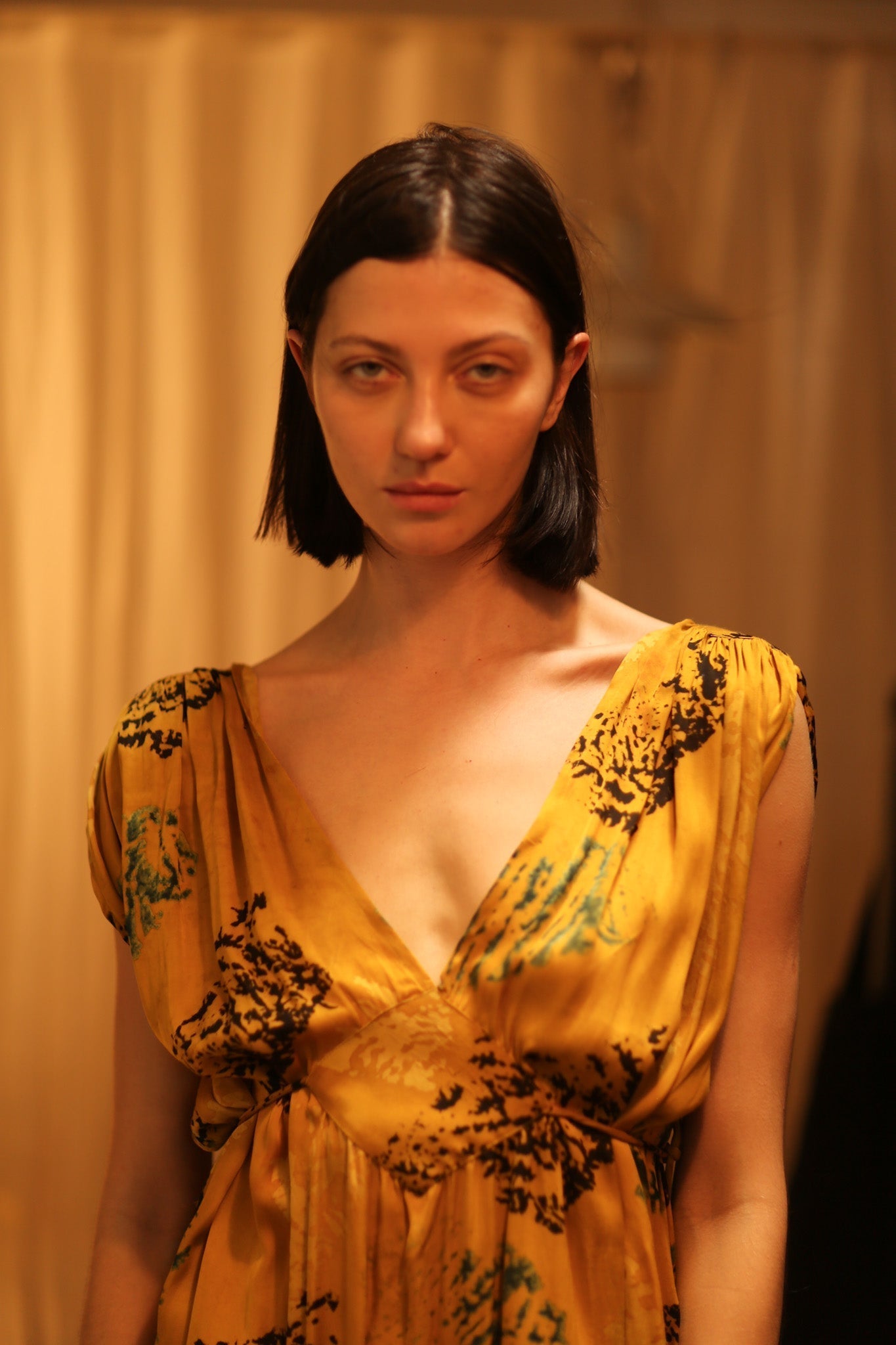 SILK DRESS VICTORIA YELLOW ARTIST - MOMO STUDIO BERLIN - Berlin Concept Store - sustainable & ethical fashion