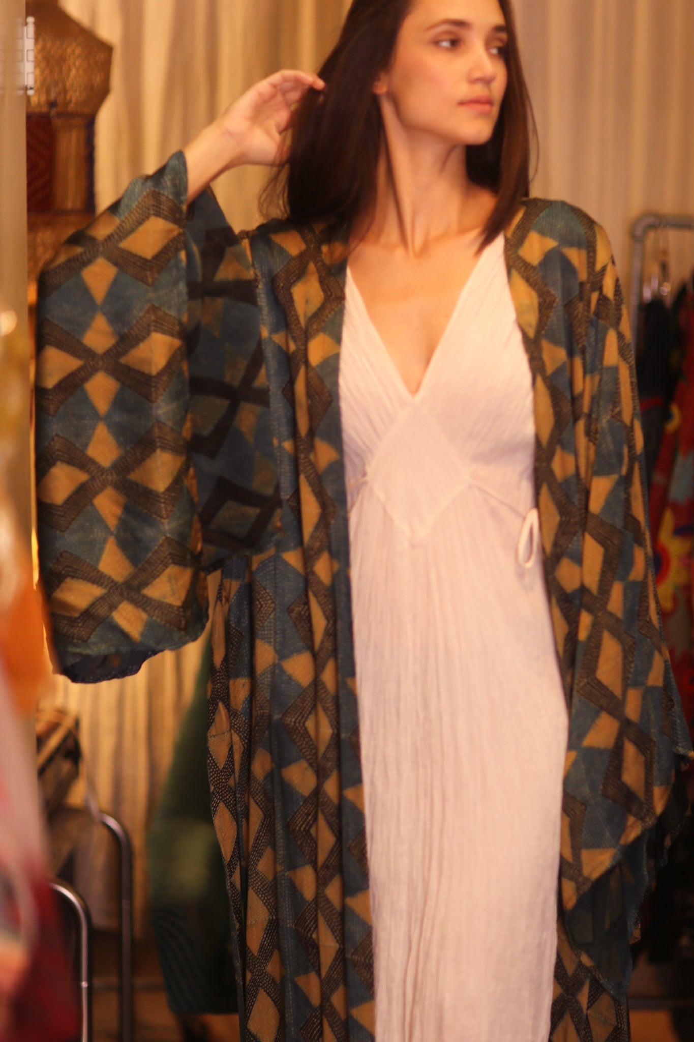 SILK WING KIMONO PINA GOLDEN QUADRANGLE - MOMO STUDIO BERLIN - Berlin Concept Store - sustainable & ethical fashion