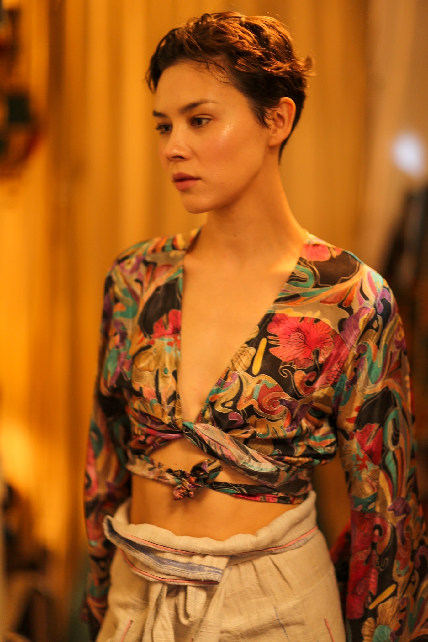 SILK WRAP TOP AURELIA - MOMO STUDIO BERLIN - Berlin Concept Store - sustainable & ethical fashion