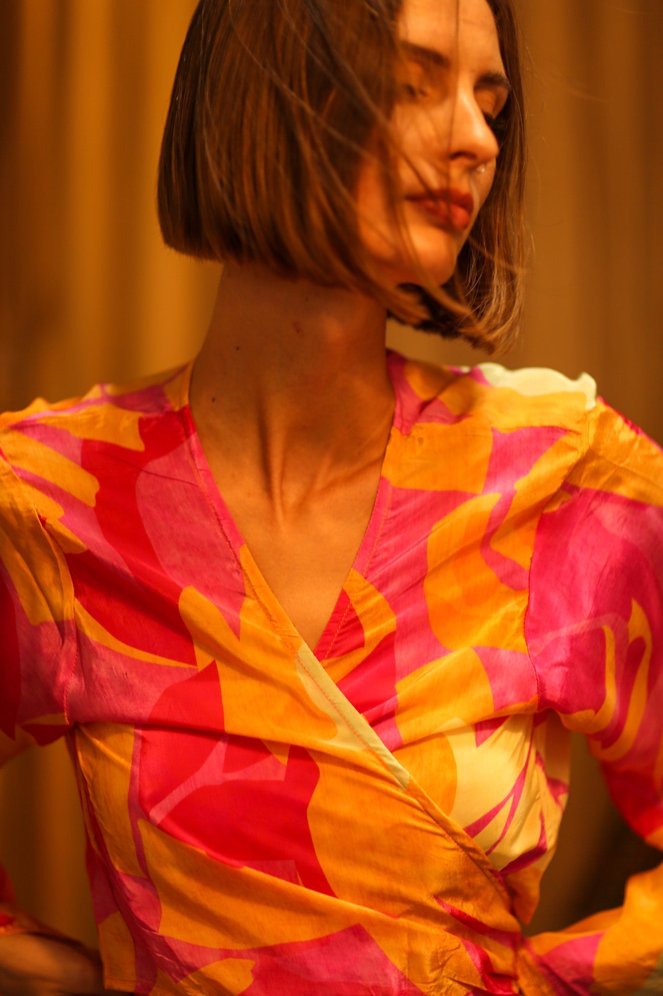 SILK WRAP TOP AURELIA URA - MOMO STUDIO BERLIN - Berlin Concept Store - sustainable & ethical fashion