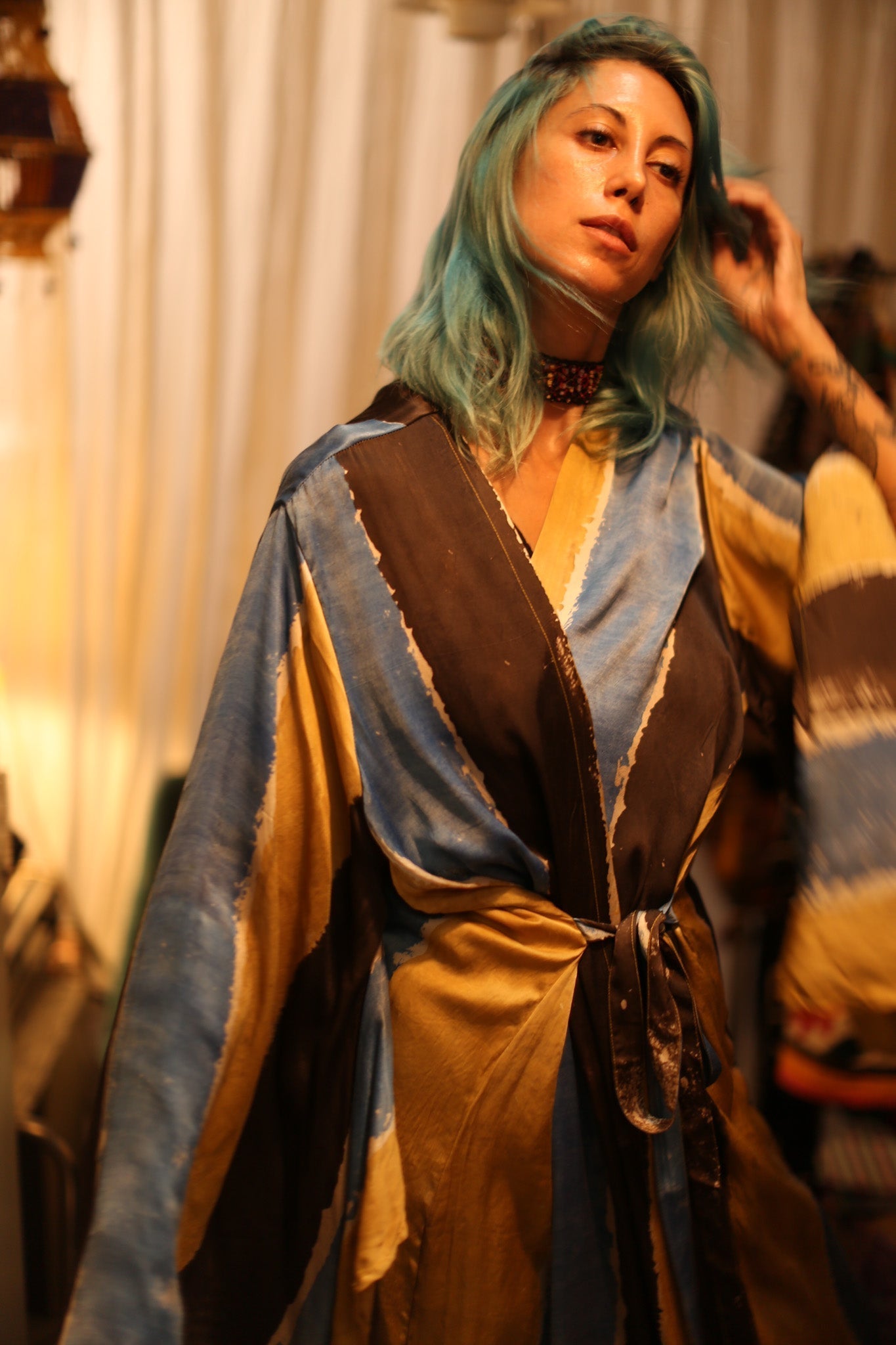 SILK XXL WING KIMONO LORI - MOMO STUDIO BERLIN - Berlin Concept Store - sustainable & ethical fashion