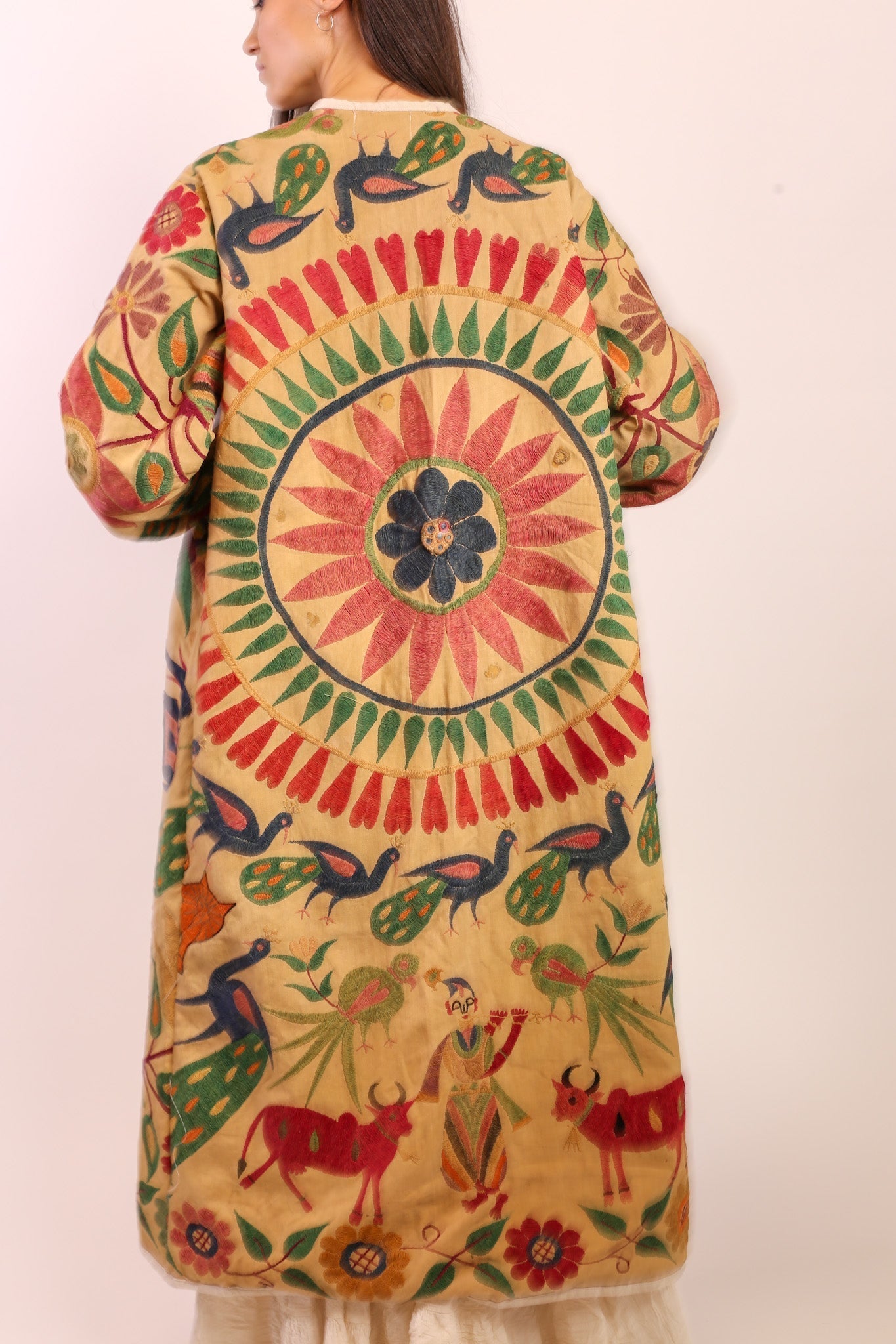 VINTAGE EMBROIDERED COAT DUSTER KARNA - MOMO STUDIO BERLIN - Berlin Concept Store - sustainable & ethical fashion