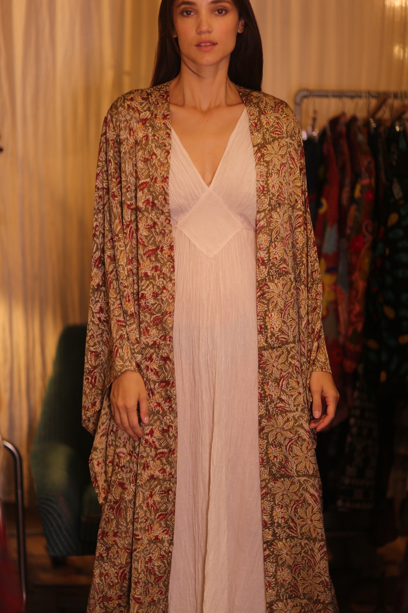 WING KIMONO PINA YELLOW CAMELLIA - MOMO STUDIO BERLIN - Berlin Concept Store - sustainable & ethical fashion