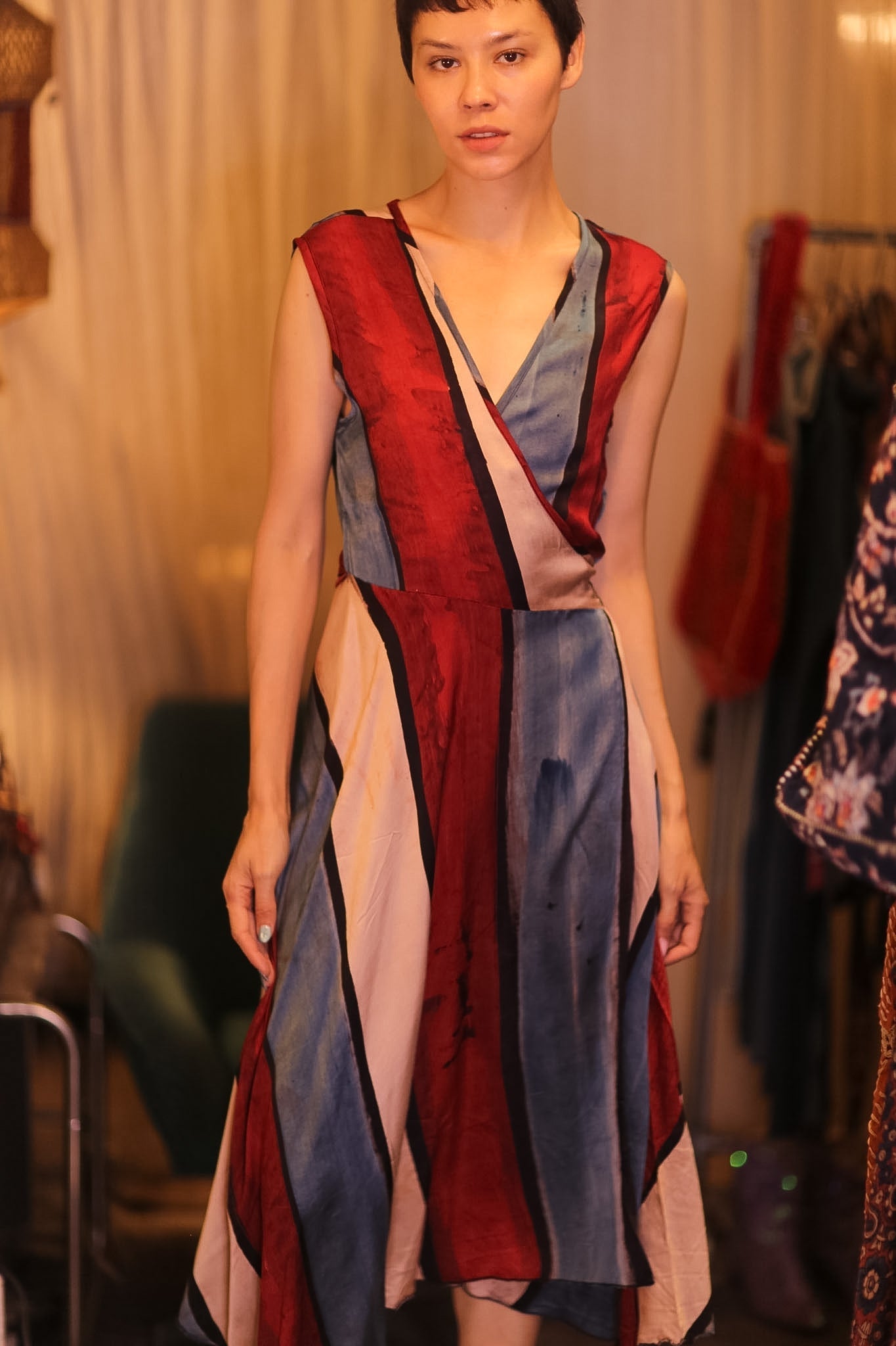 WRAP SILK DRESS GABRIELE CHOLADA - MOMO STUDIO BERLIN - Berlin Concept Store - sustainable & ethical fashion