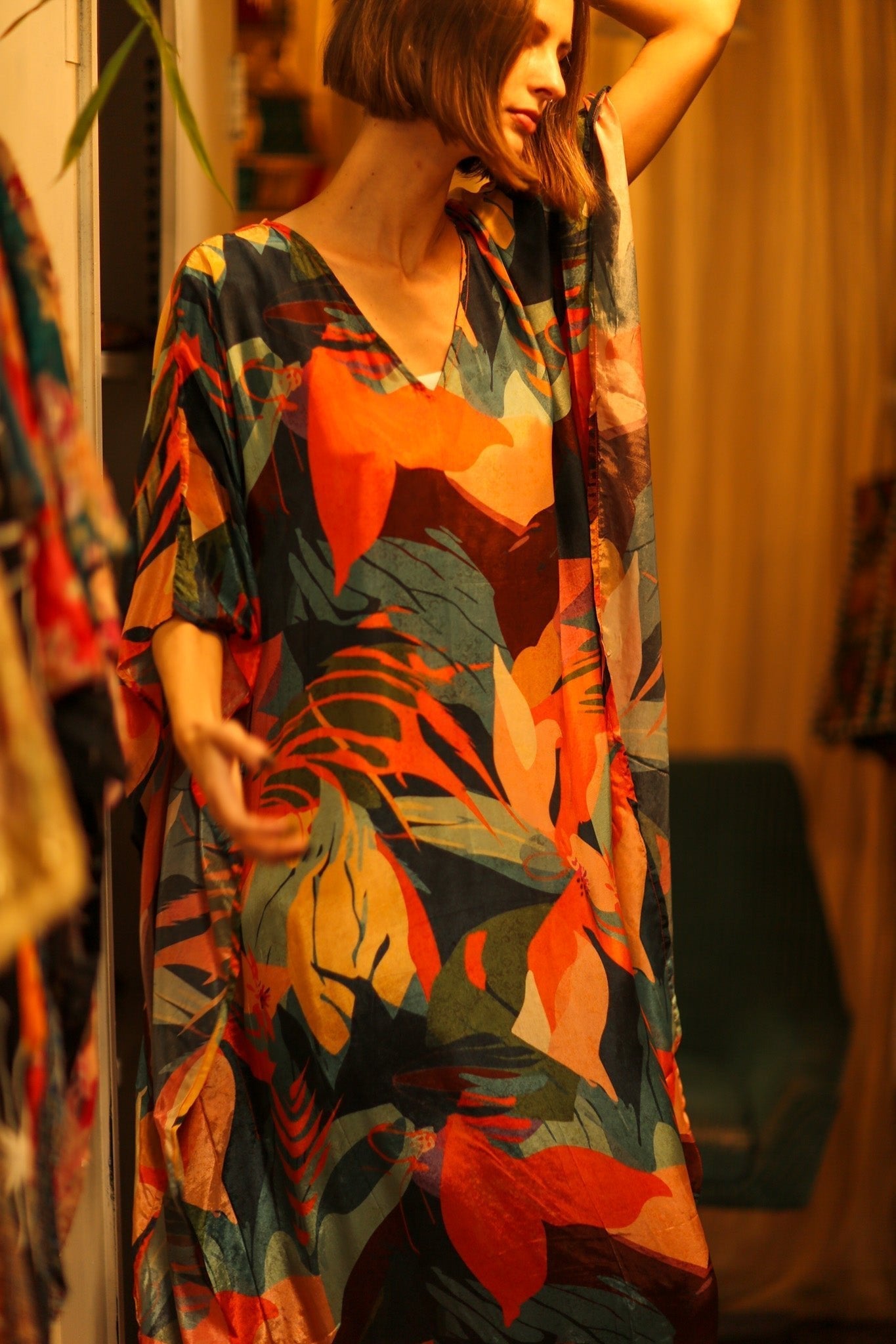 YAYA SILK KAFTAN CARMEN - MOMO STUDIO BERLIN - Berlin Concept Store - sustainable & ethical fashion