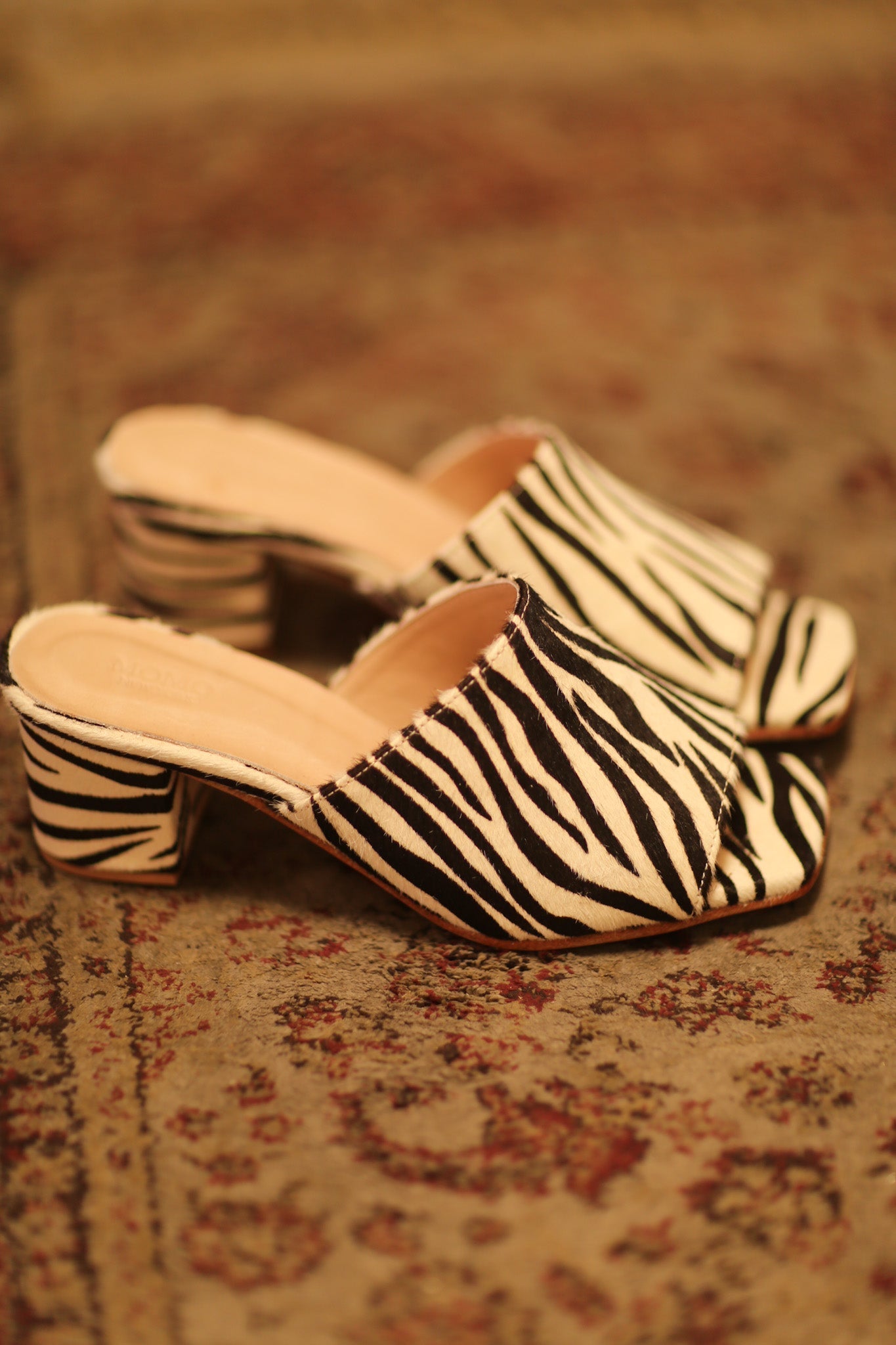 ZEBRA PRINT HEELED MULES - MOMO STUDIO BERLIN - Berlin Concept Store - sustainable & ethical fashion