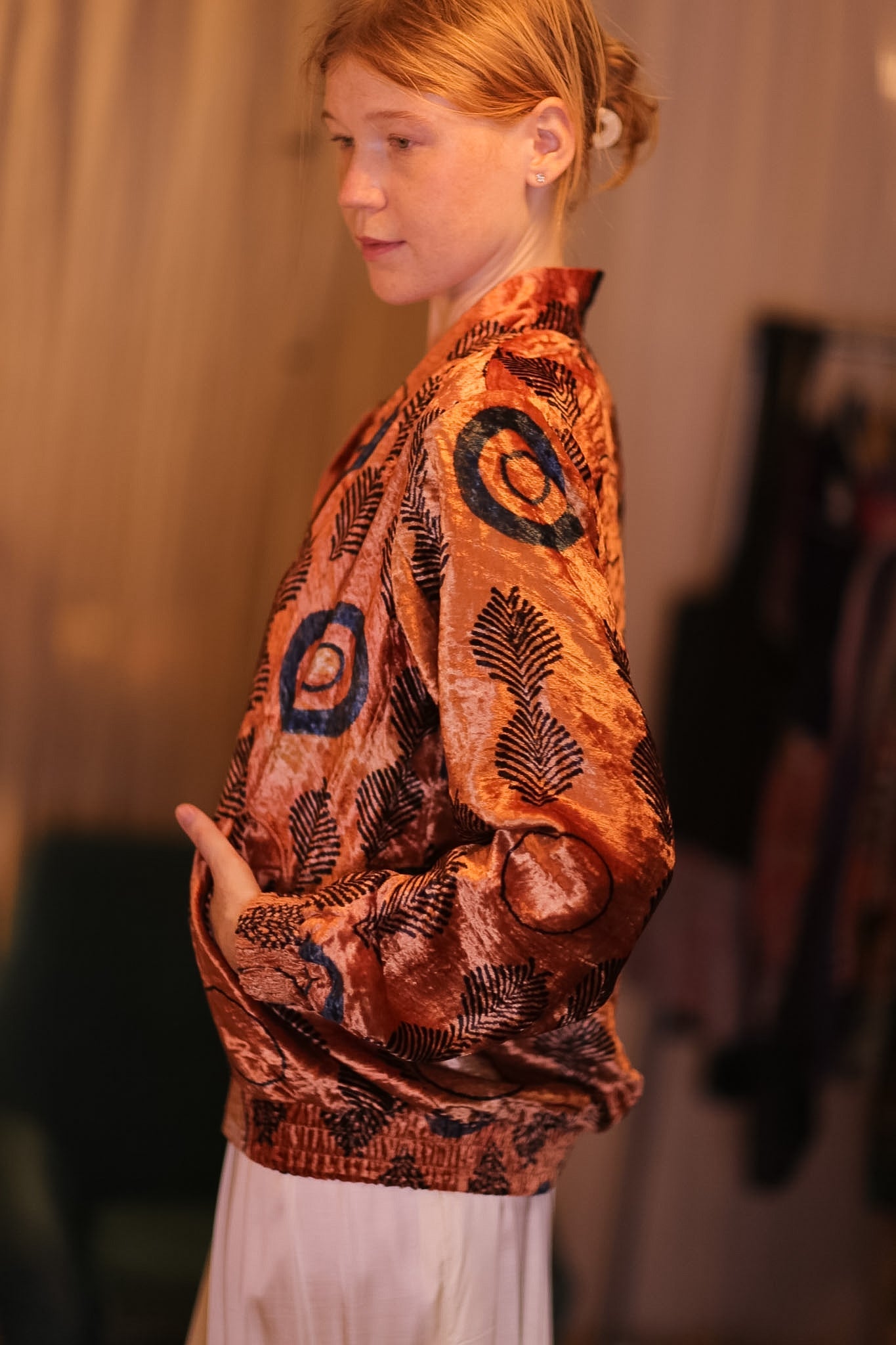 VELVET BOMBER JACKET SUNSET