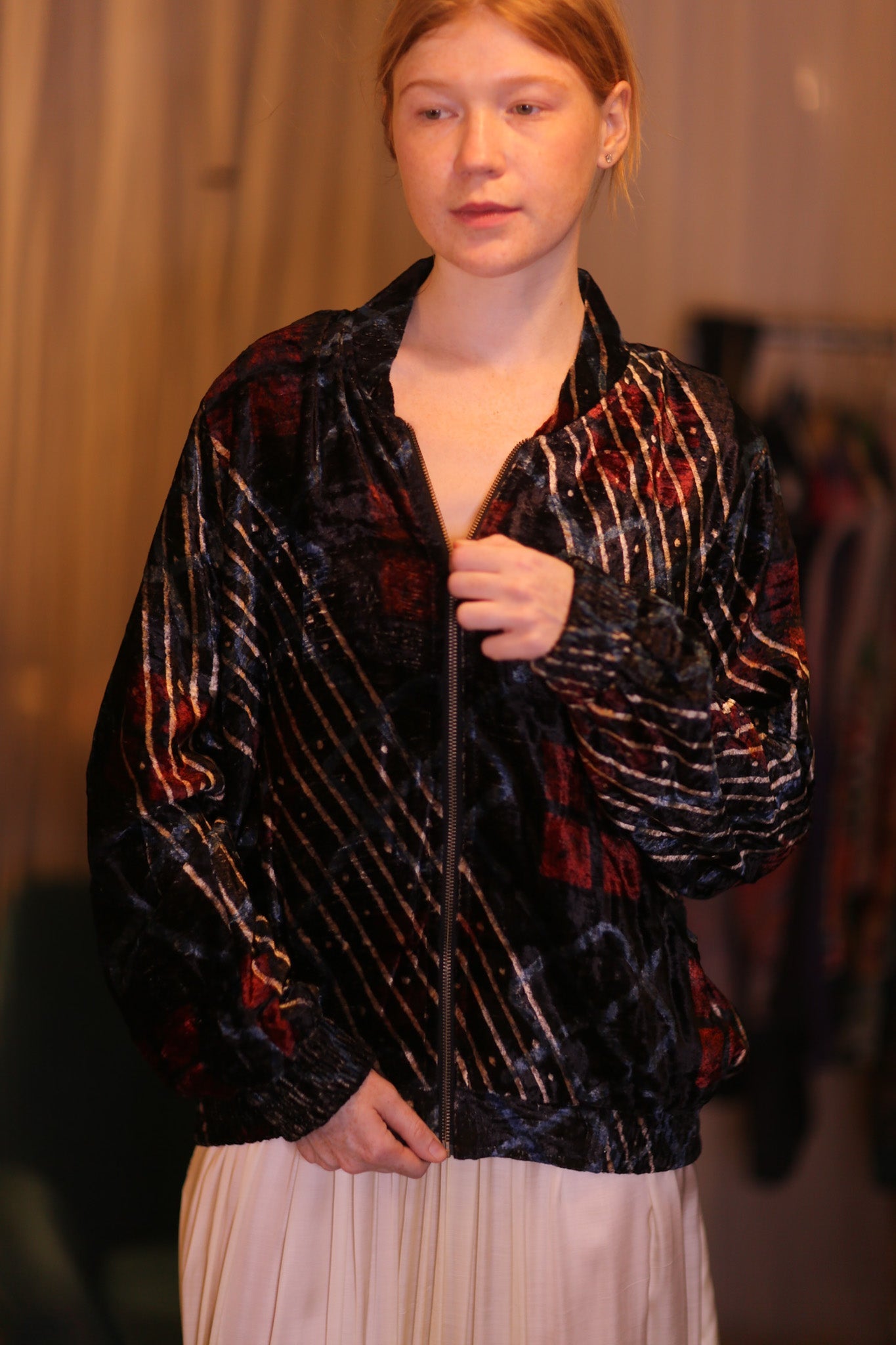 VELVET BOMBER JACKET NANKYO