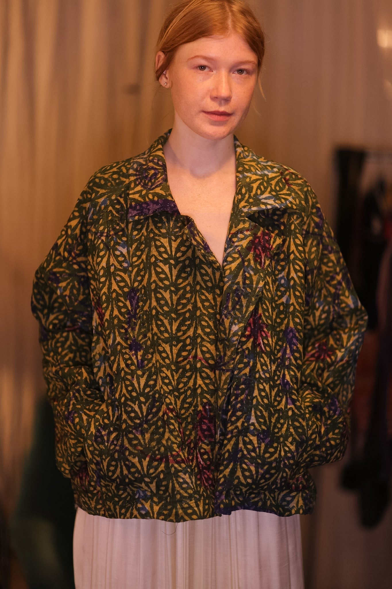 KANTHA JACKET MARIGOLD
