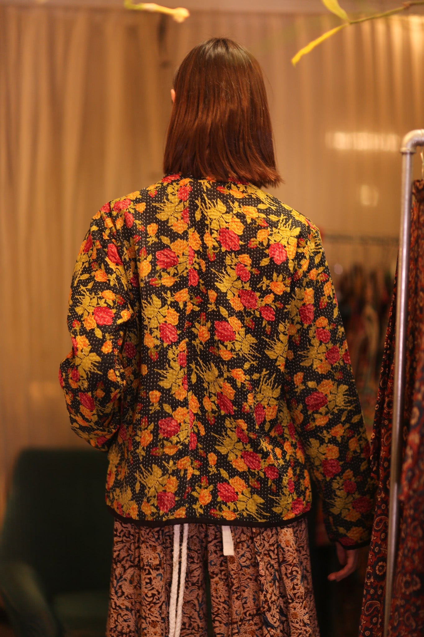 PATTERN KANTHA JACKET ROSE BOUQUET