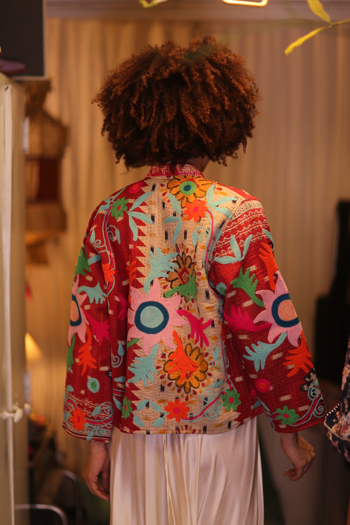 KANTHA EMBROIDERED JACKET INGRID WARYAW