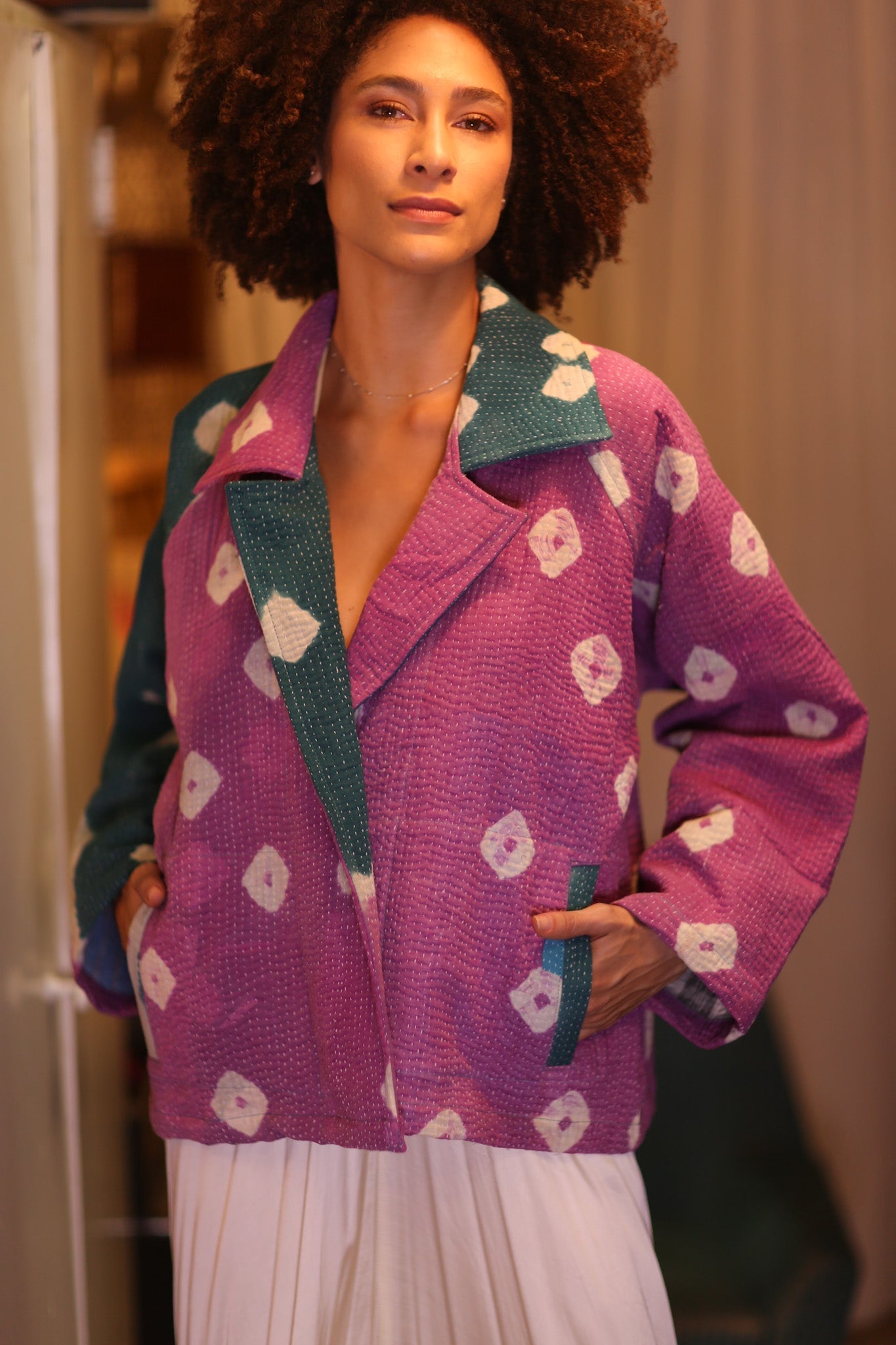 PATTERN KANTHA JACKET TINA