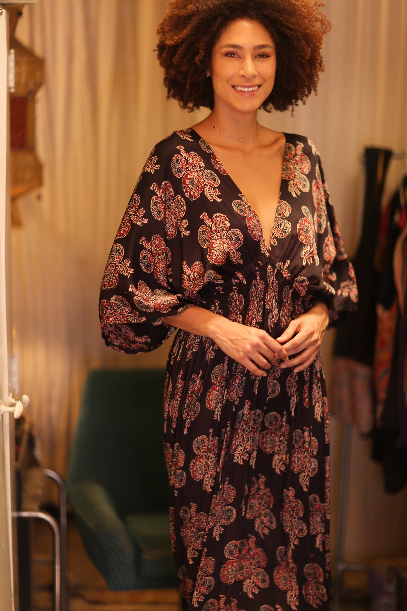 SILK DRESS ZURI RUBSIS