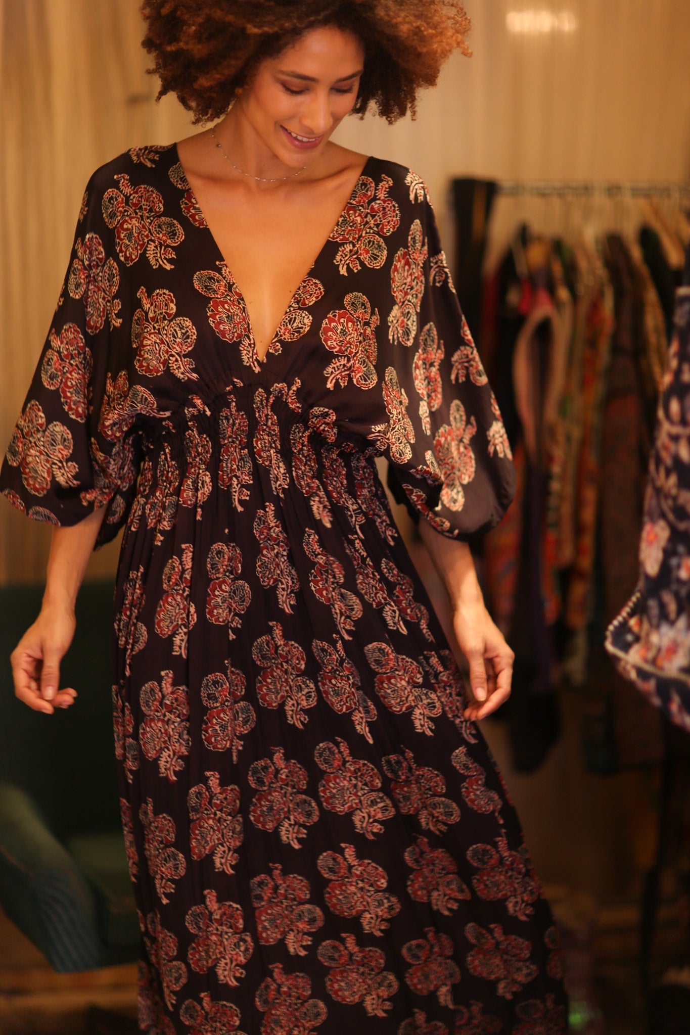 SILK DRESS ZURI RUBSIS