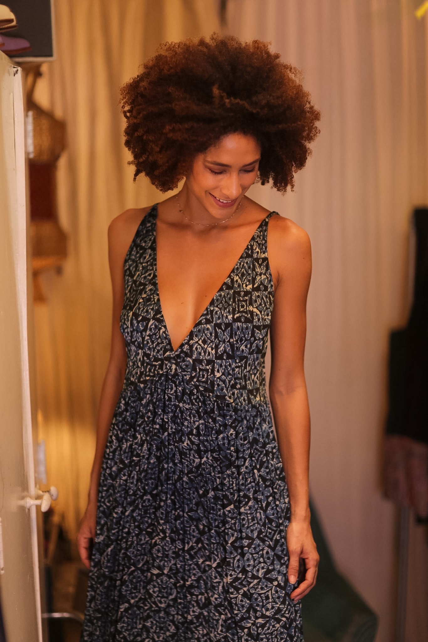 LILY SILK DRESS SAPHIRA