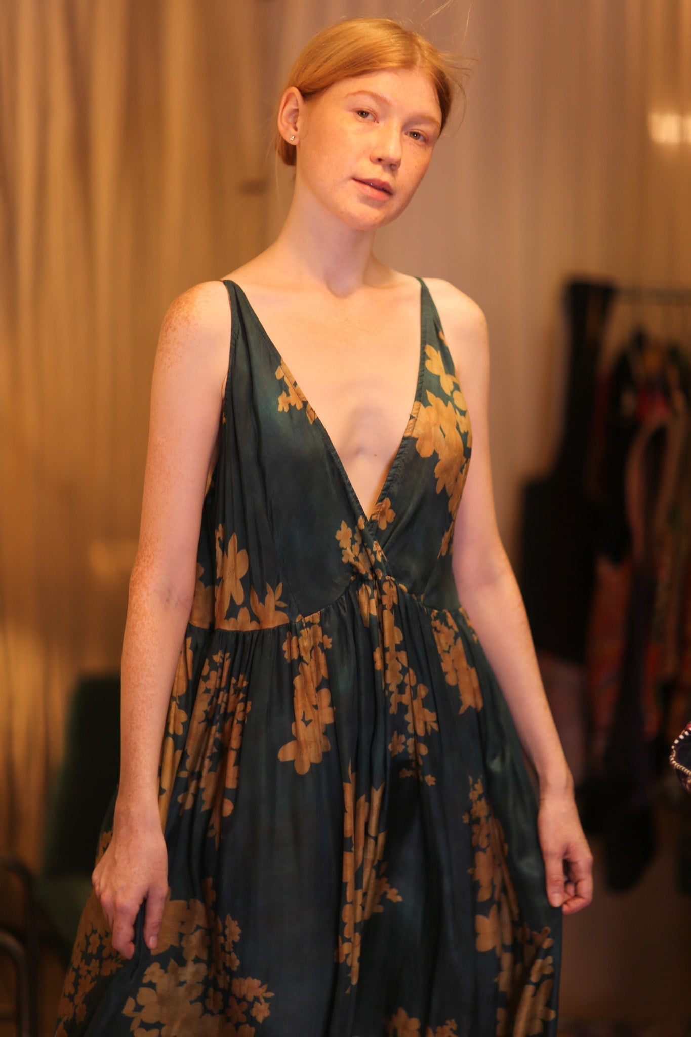 SILK DRESS LILY PADAUK