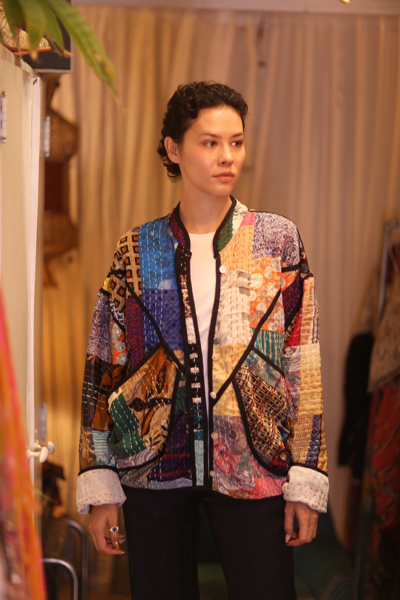 PATCHWORK SILK JACKET JINGA