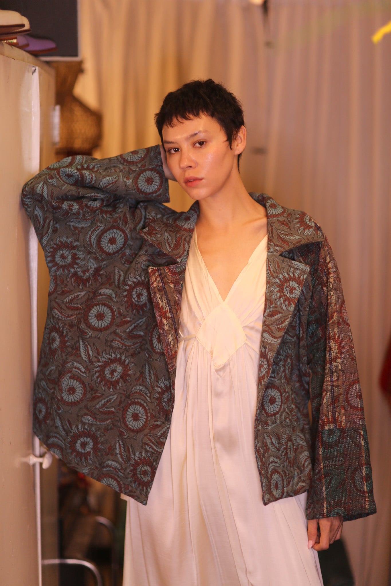 HAND BLOCKED KANTHA JACKET DAUNG