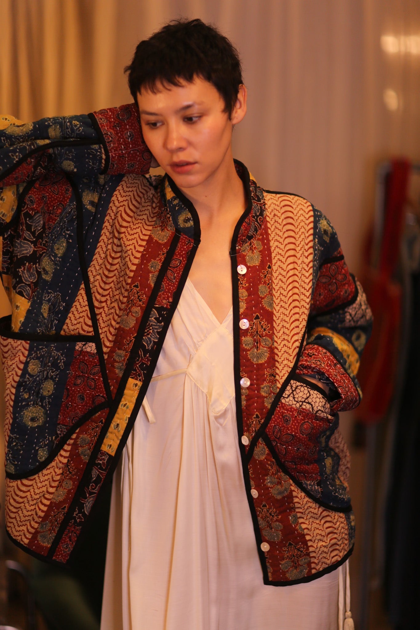 PATCHWORK PATTERN KANTHA JACKET YEI